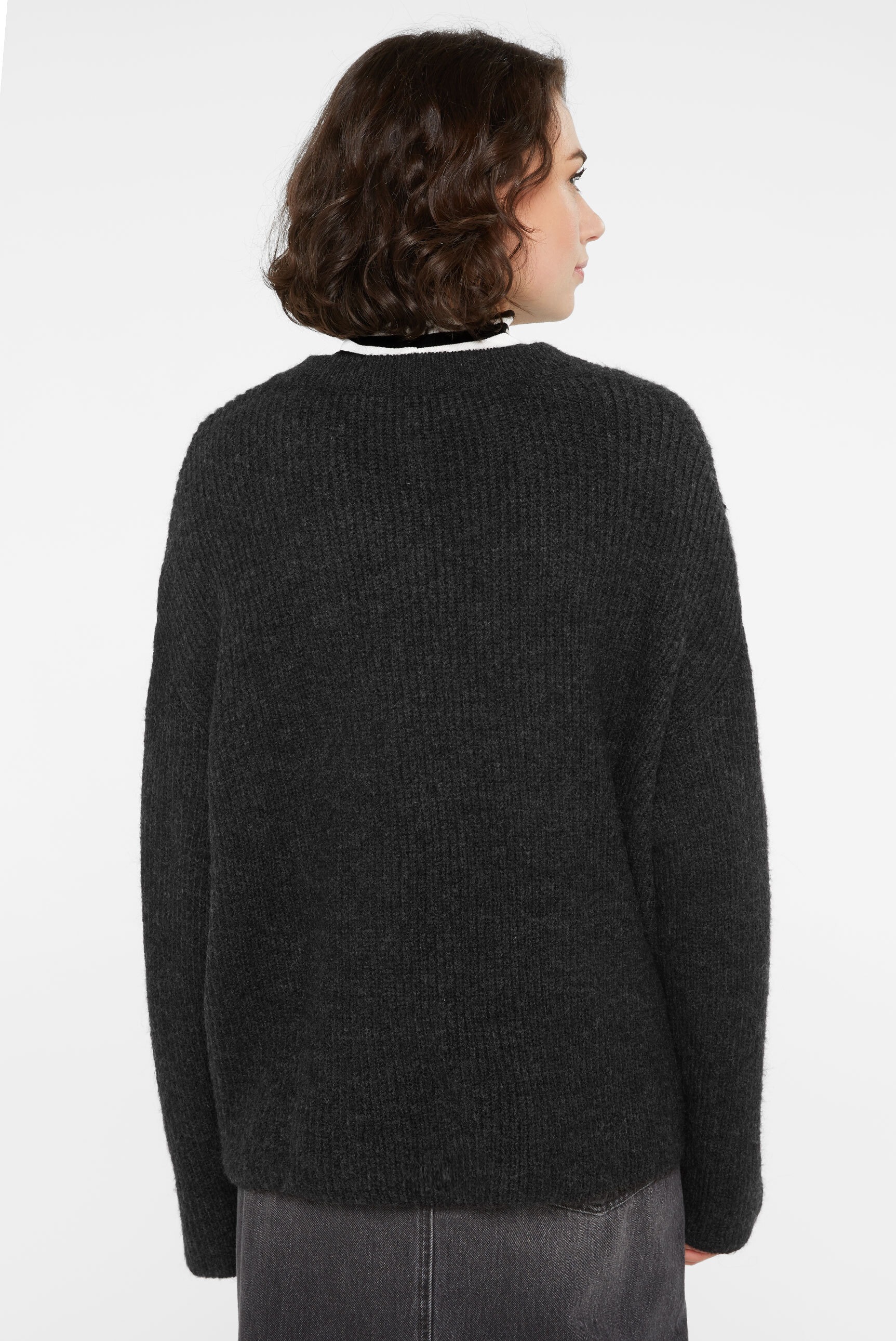 SENSES.THE LABEL V-Ausschnitt-Pullover mit V-Ausschnitt