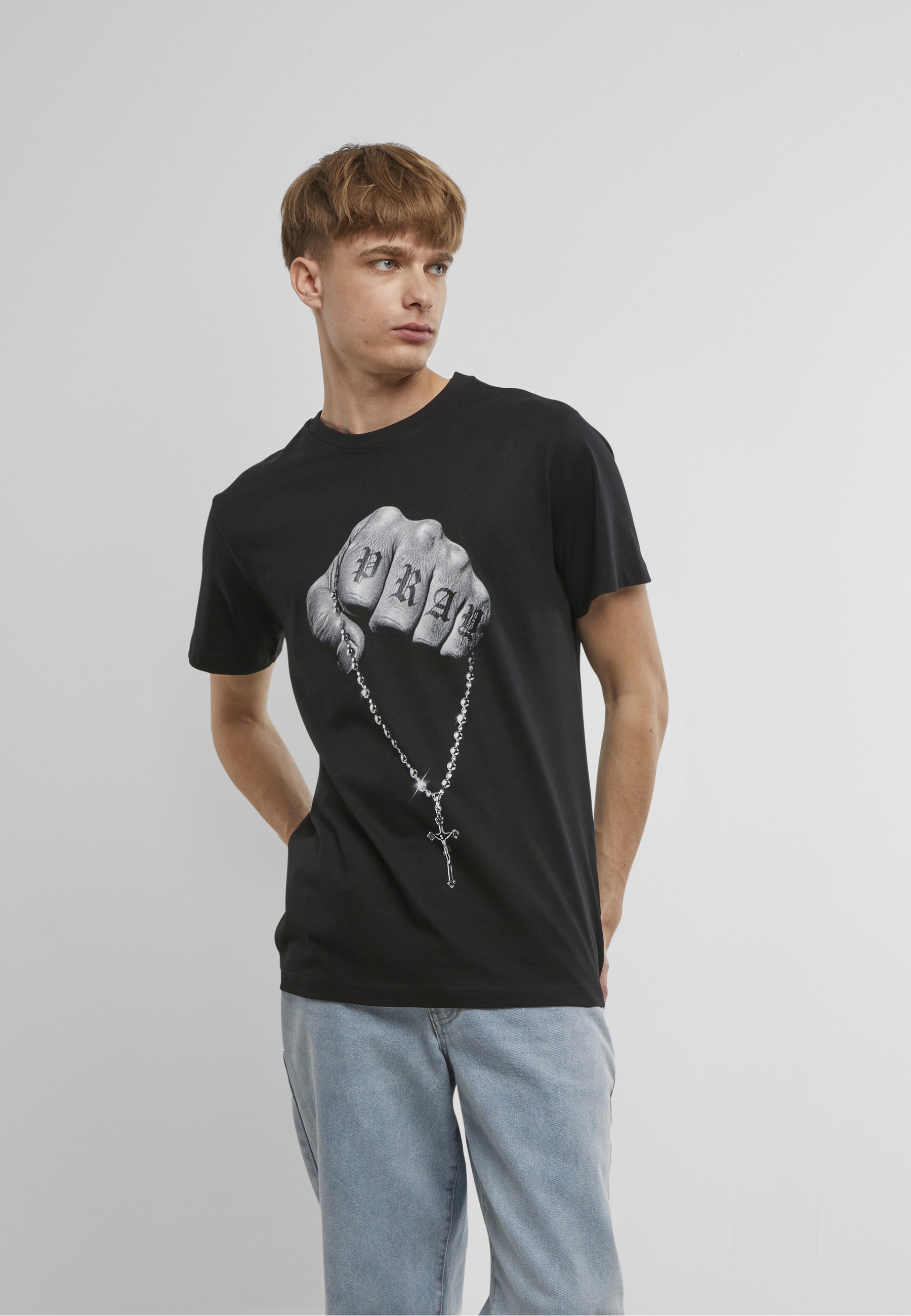 MisterTee T-Shirt »MisterTee Faith Meets Strength Tee« 1 Stk.