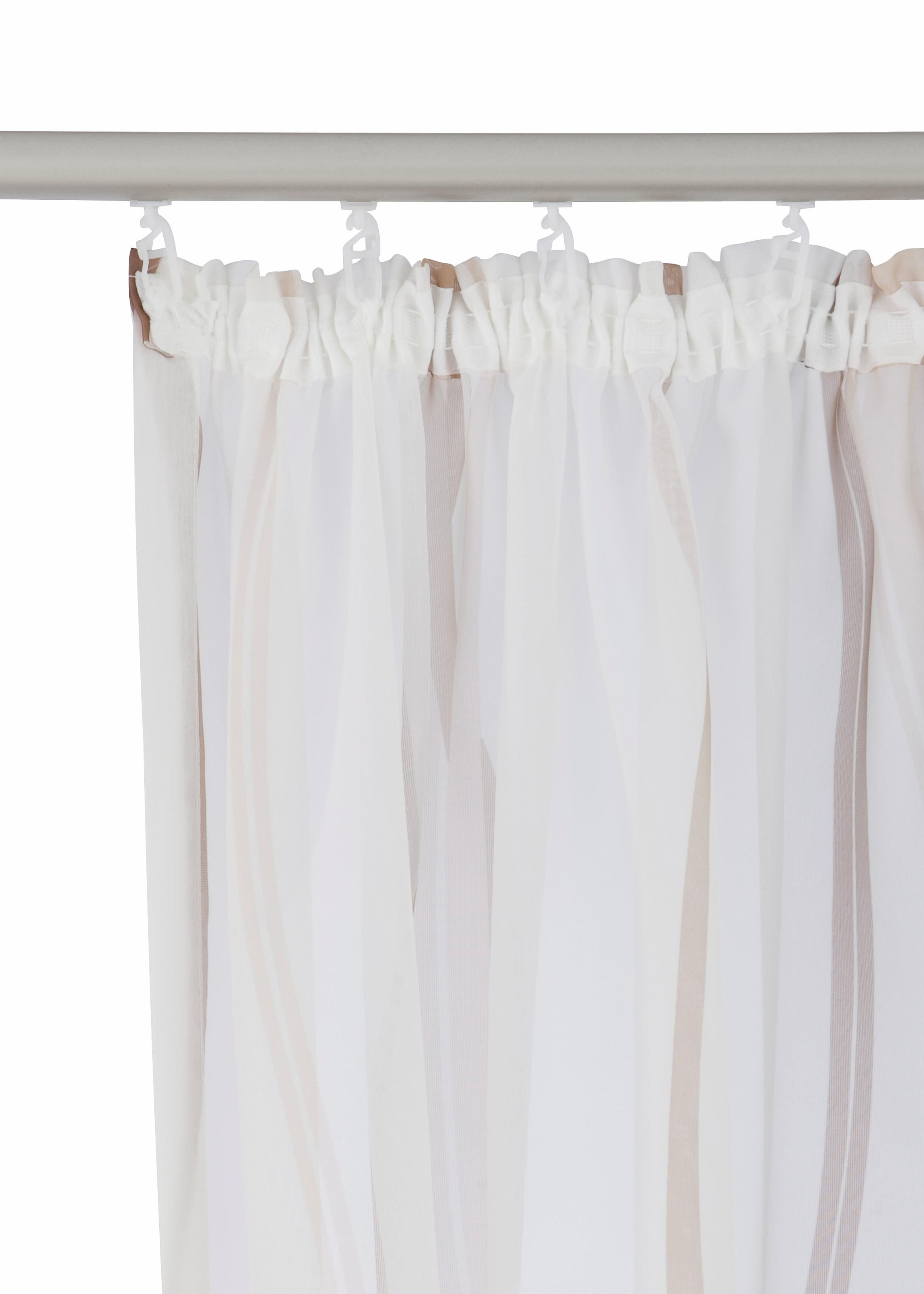 my home Gardine »Dimona«, (2 St.), 2er-Set, Bestseller, Polyester, Wellen