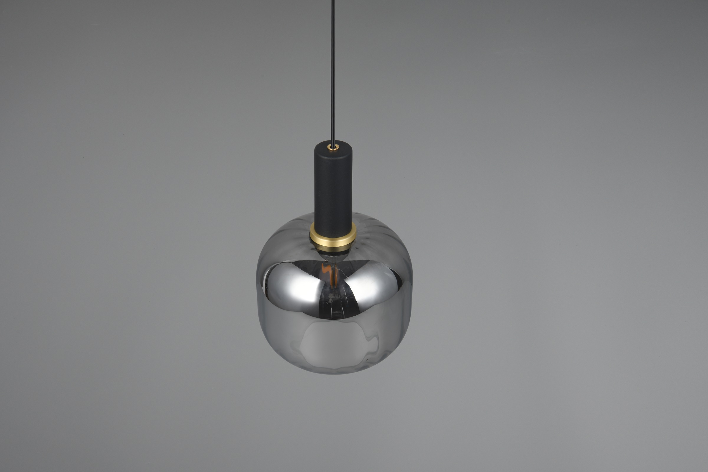 TRIO Leuchten Pendelleuchte »DIVA, E27 Hängelampe 1-flammig mit Glasschirm, exkl 1xE27 max 10W« E27 1 Stk. warmweiß - kaltweiß höhenverstellbar bis max 150cm, Ø 20cm, Hängeleuchte Wohnzimmer Küche