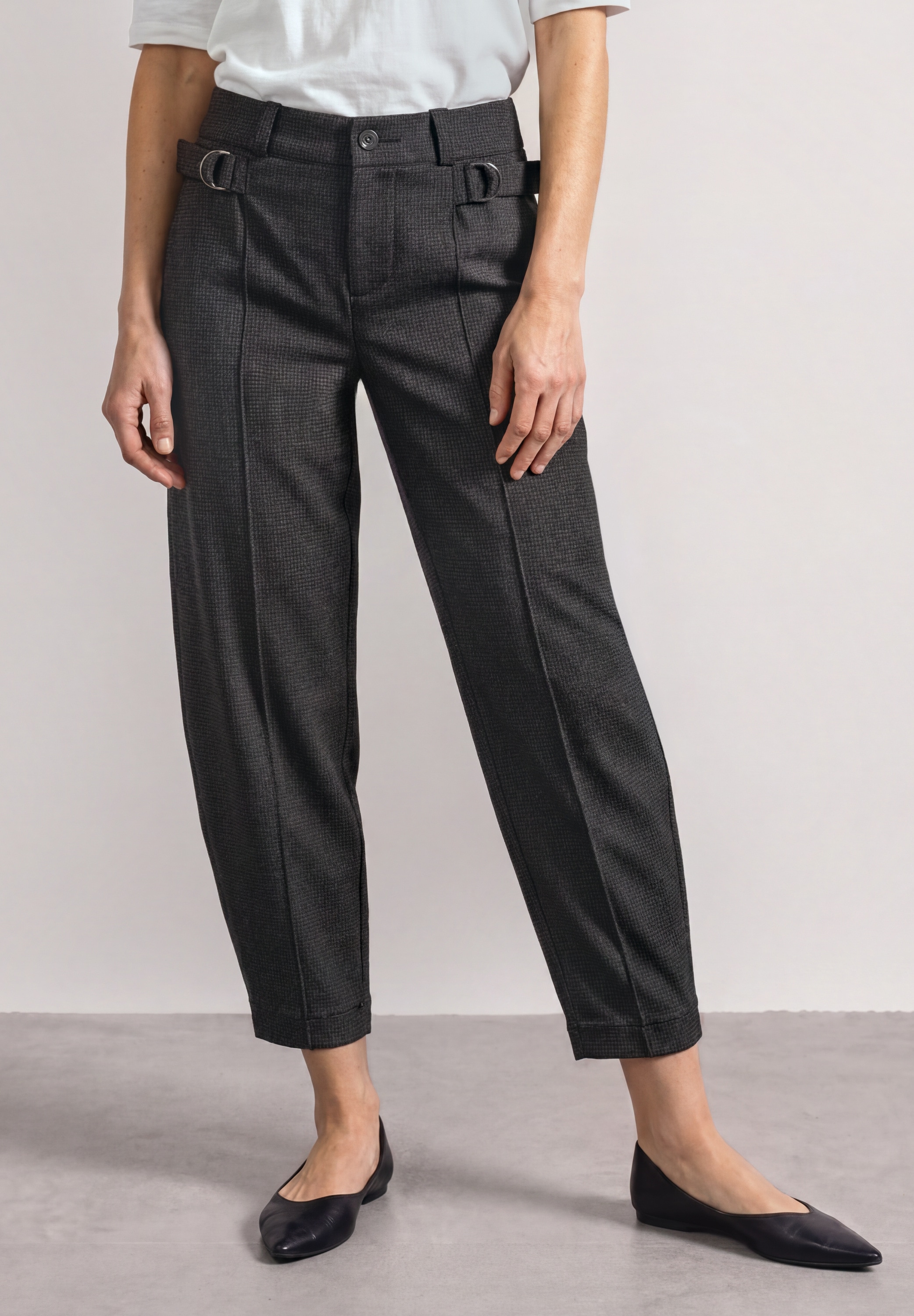 STREET ONE Stoffhose High Waist