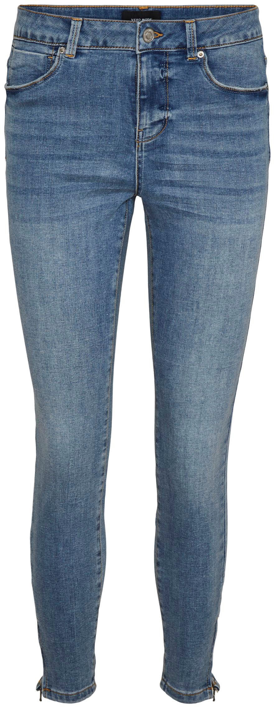 Vero Moda Skinny-fit-Jeans »VMTILDE«, mit Zipper am Saum