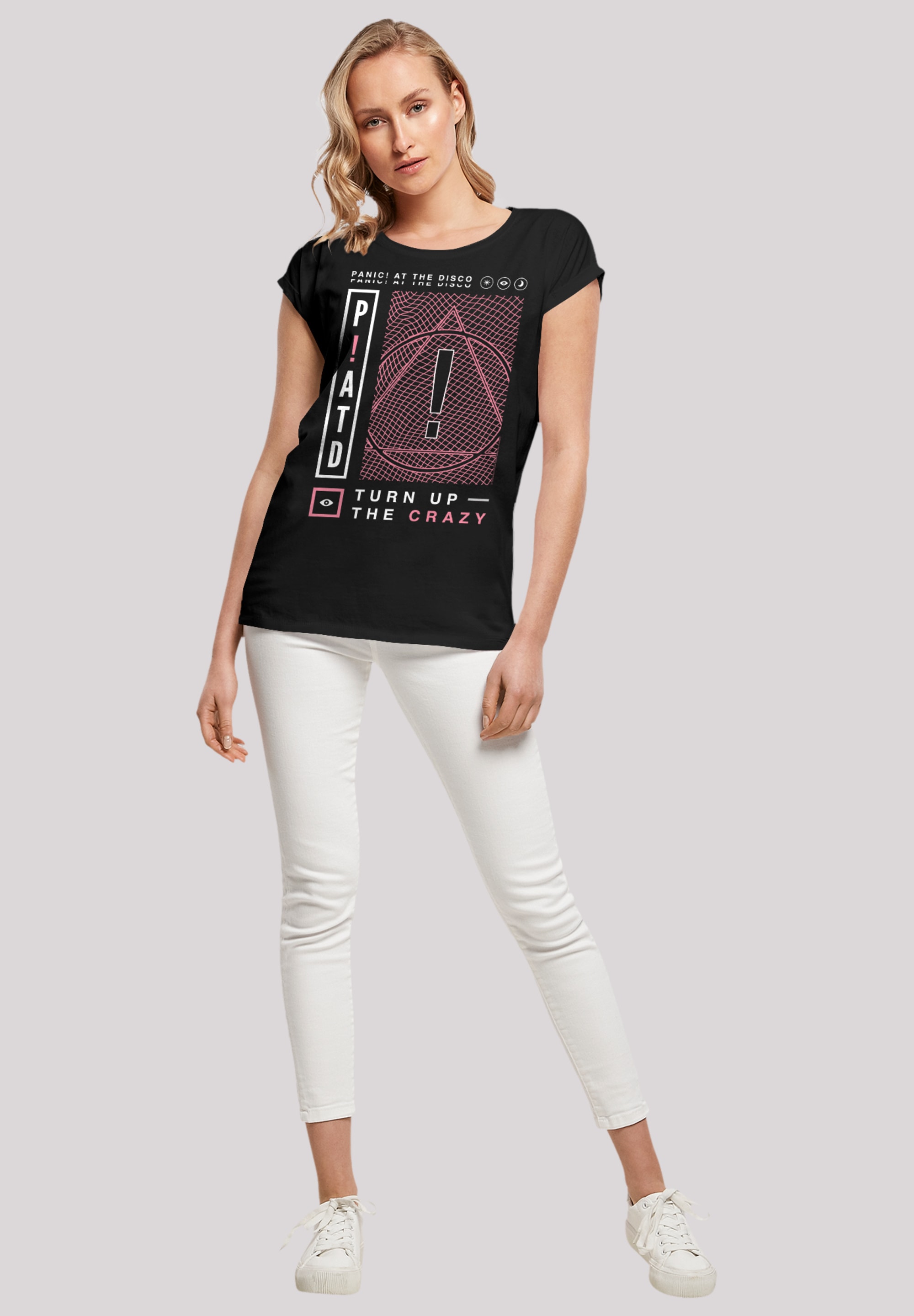 F4NT4STIC T-Shirt »Panic At The Disco Turn Up The Crazy«, Premium Qualität