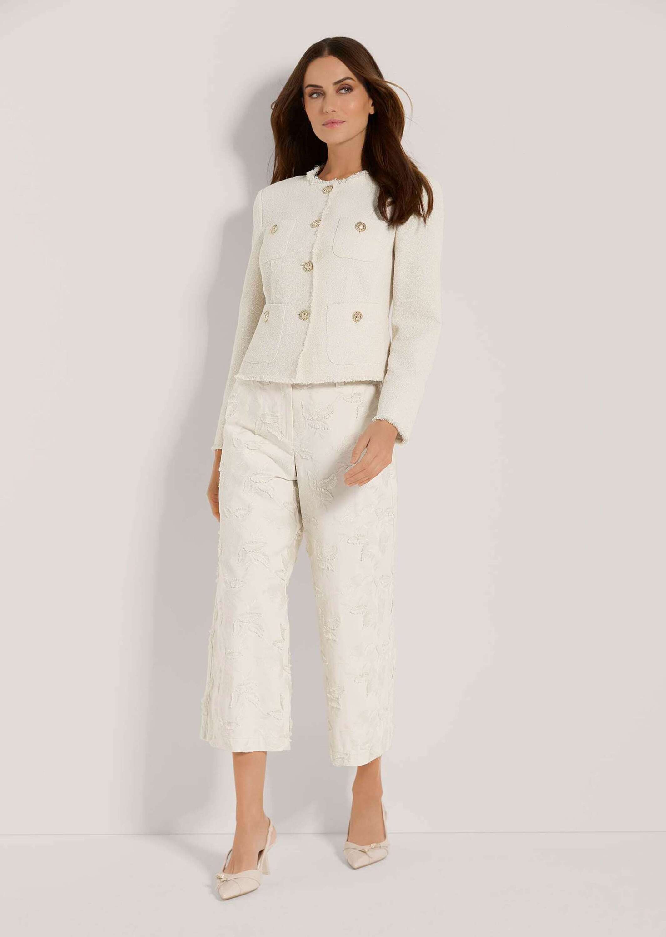 MADELEINE Kurzblazer "Blazer Kurzblazer mit Fransenkanten" günstig online kaufen