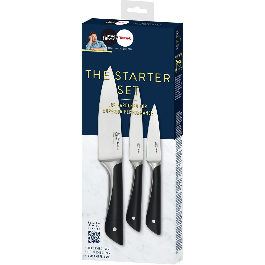 Tefal Messer-Set »K267S3 Jamie Oliver«, (Set, 3 tlg.)