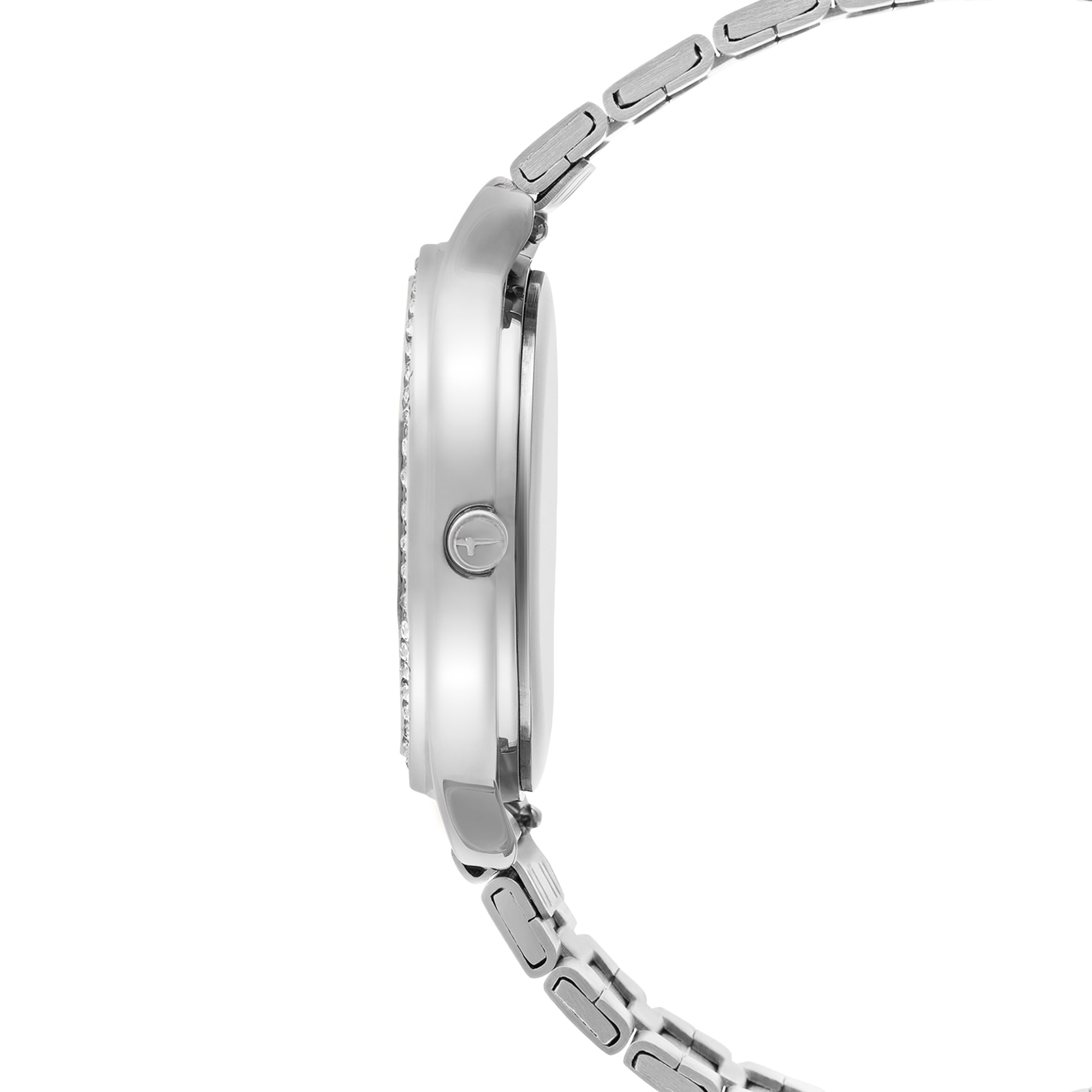 Tamaris Quarzuhr Armbanduhr, Damenuhr, Edelstahlarmband, analog, Zirkonia (synth.)