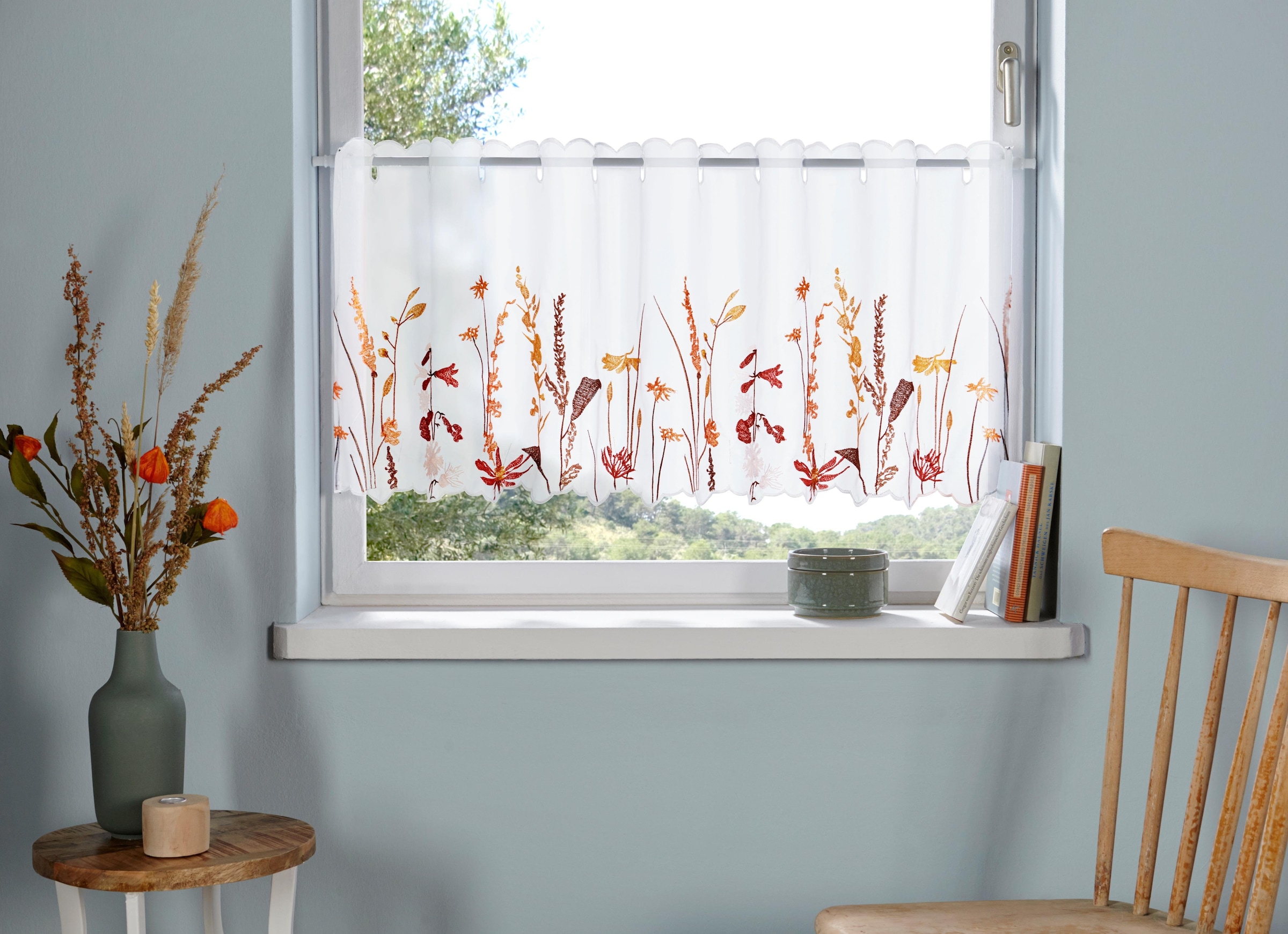 bestellen transparent, mit waschbar Stickerei, Home echter Scheibengardine »Bille«, affaire Voile | St.), BAUR (1