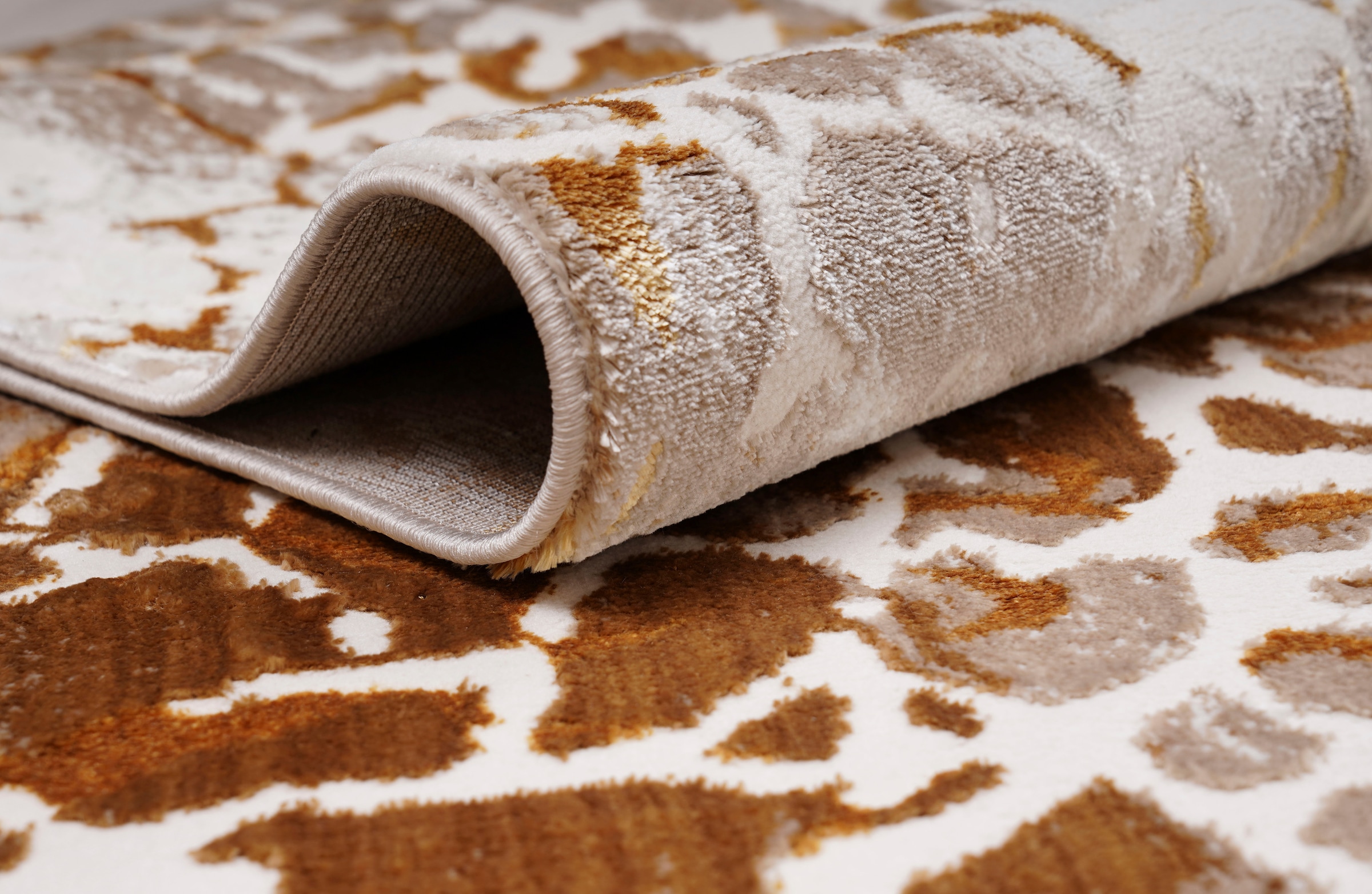 Leonique Teppich »Sander«, BAUR goldfarbenen Teppiche Marmor-Optik, in Akzenten mit Design, rechteckig, modernes 