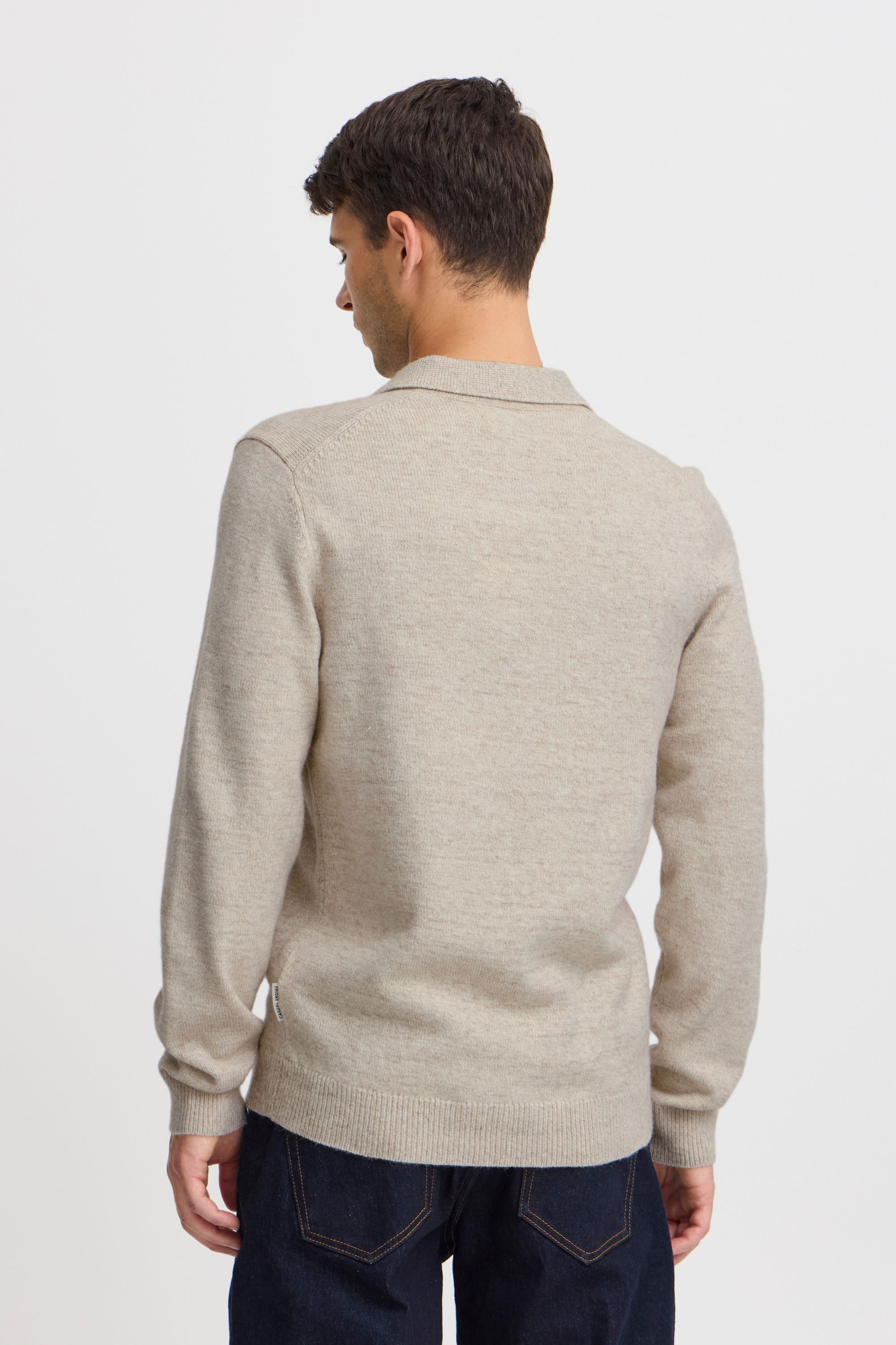 Casual Friday Strickfleece-Pullover »Strickpullover CFKARL polo knit«