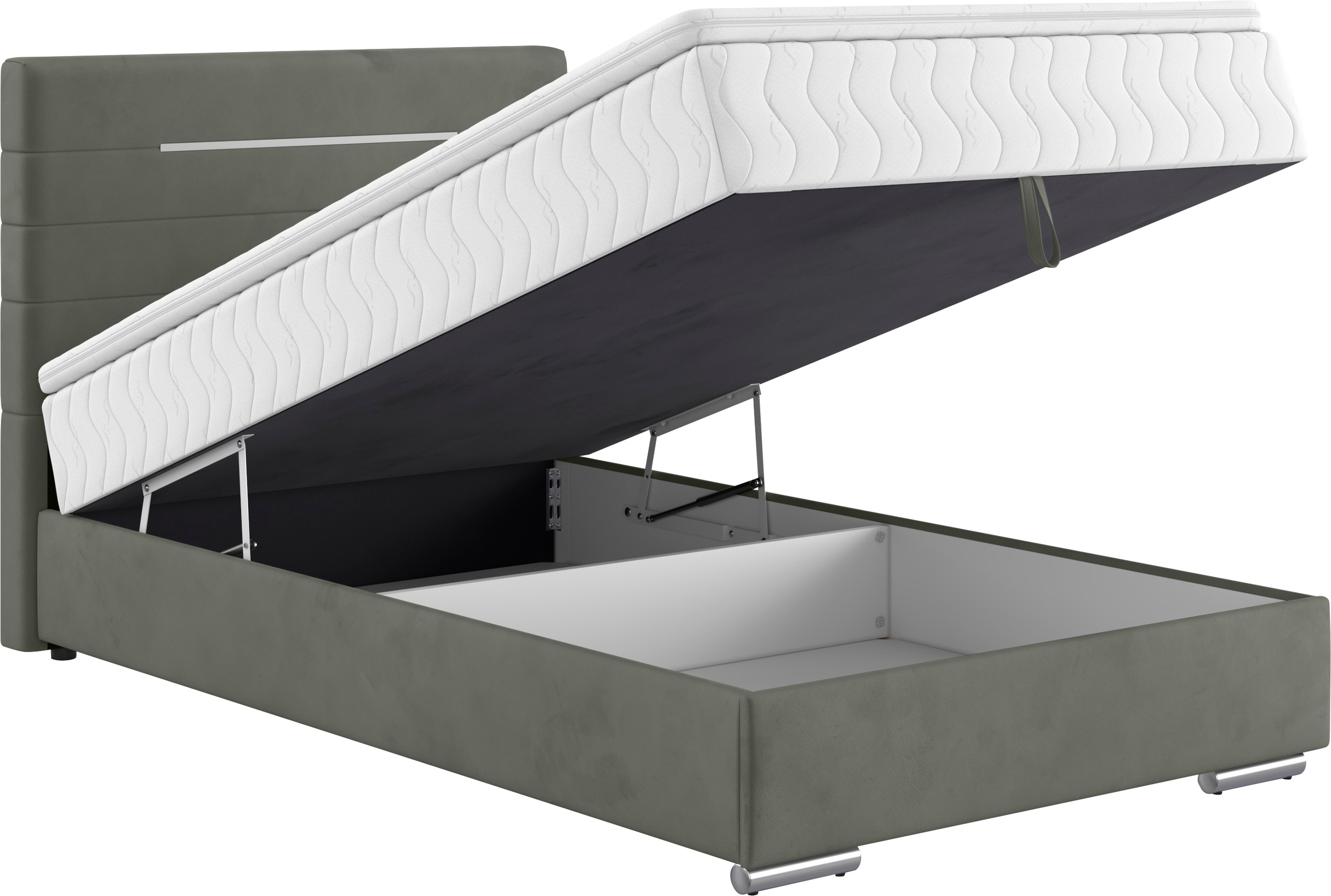 INOSIGN Boxbett »Stratus«, mit RGB-LED Beleuchtung, Bettkasten und Matratze