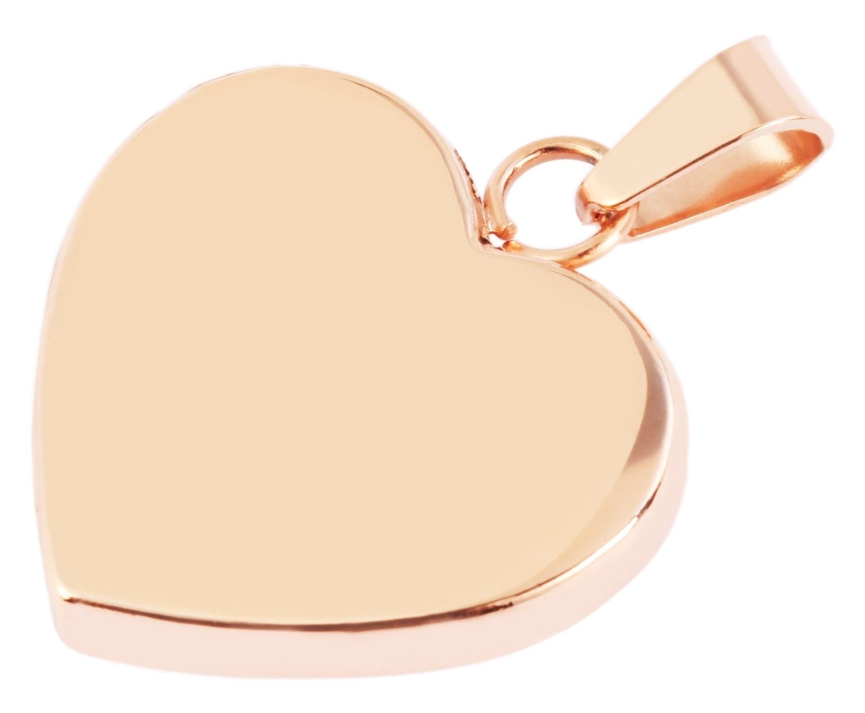 ADELIA ́S Damen Kettenanhänger "Damen Anhänger – Herz Herzanhänger aus Edelstahl", Edelstahlgold, Edelstahl, Schmuckanhänger, Ein Geschenk, das Freude