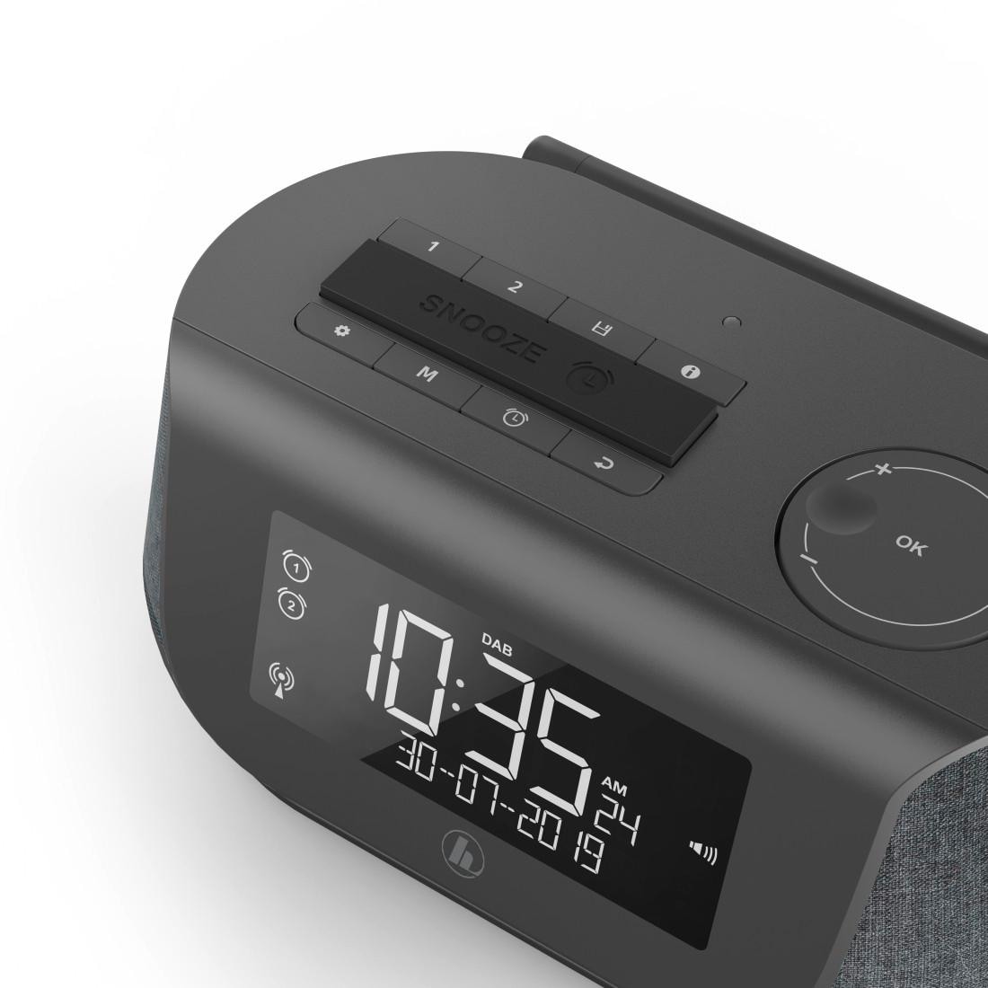 Hama Digitalradio (DAB+) »DAB Digital Radio, Radiowecker, DAB+/FM/Bluetooth DR36SBT Ladefunktion«, (Digitalradio (DAB+)-FM-Tuner 4 W)