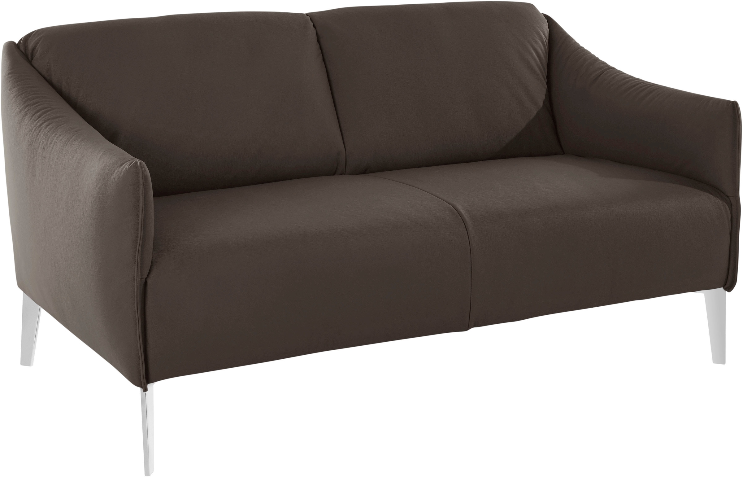 W.SCHILLIG 2-Sitzer »sally«, mit Metall-Winkelfüßen in Chrom glänzend, Breite 154 cm