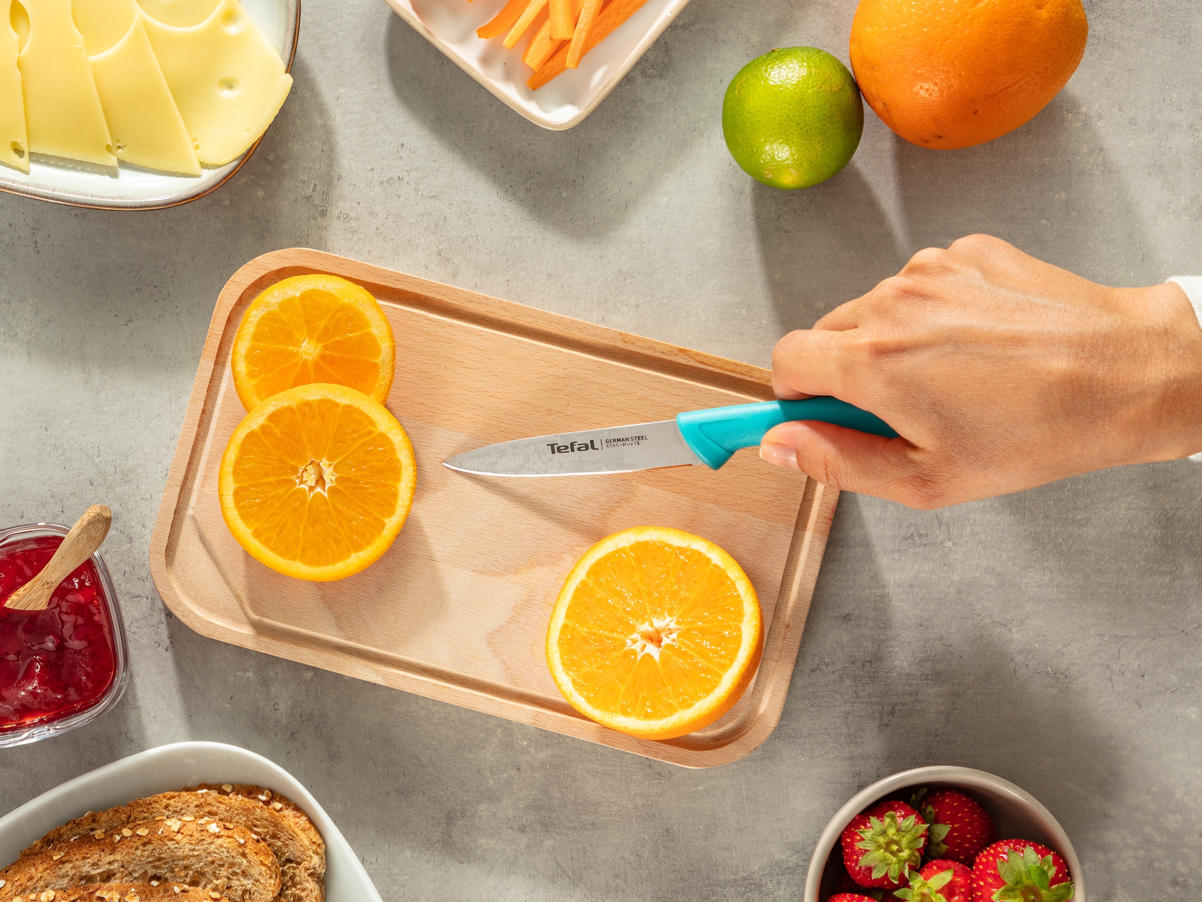 Tefal Schälmesser »Colorfood« 8 cm, Klinge aus deutschem Edelstahl, ergonomischer Griff