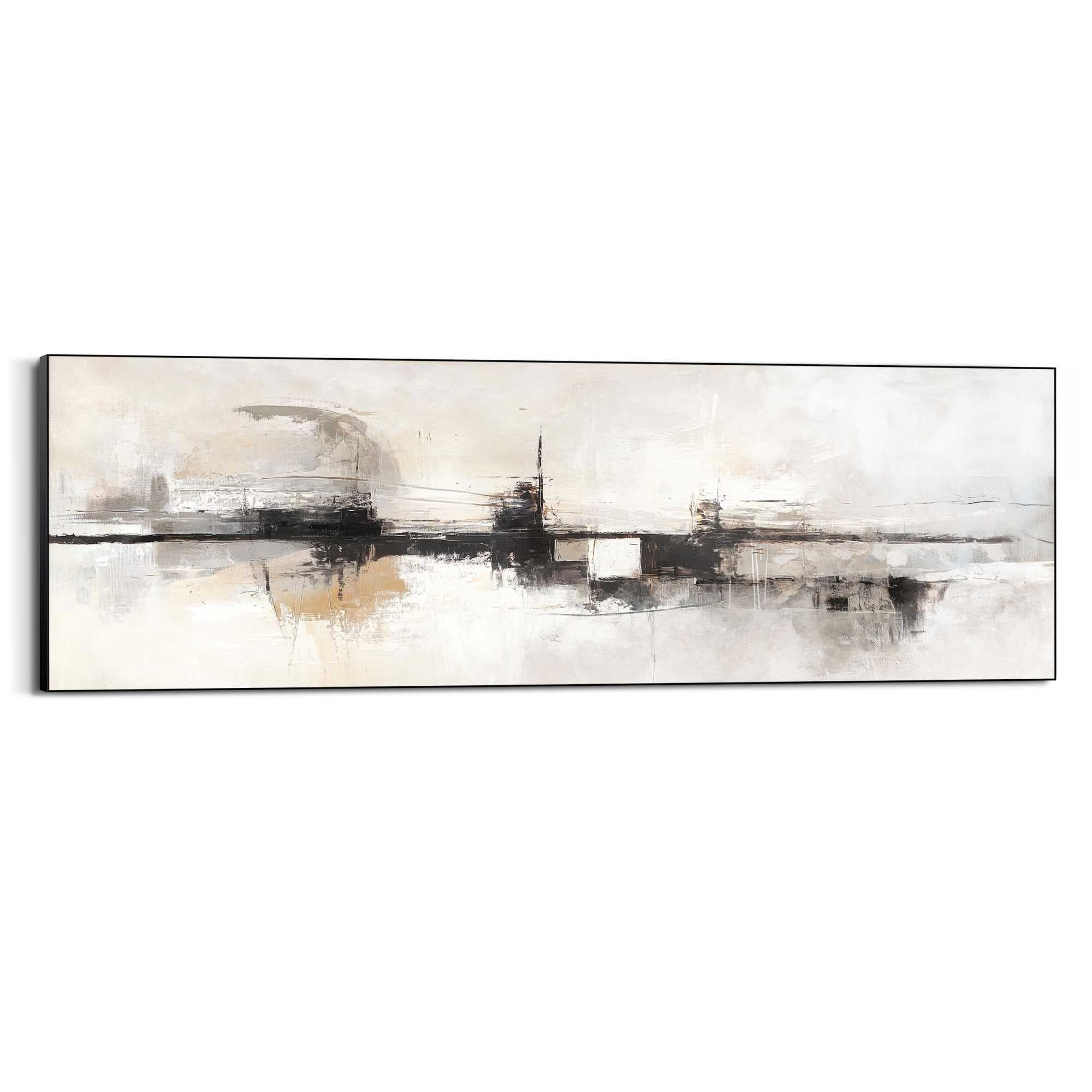 Reinders Wandbild "Abstrakter Horizont", Wohnzimmer - Beige - MDF - Abstrak günstig online kaufen