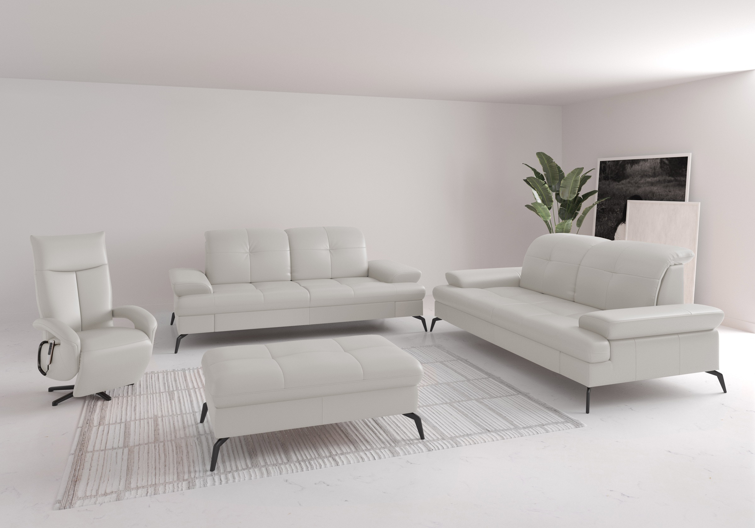 sit&more 2,5-Sitzer »Amica,  inkl. Sitztiefenverstellung und Armteilverstellung« wahlweise mit Kopfteilverstellung und Bettfunktion