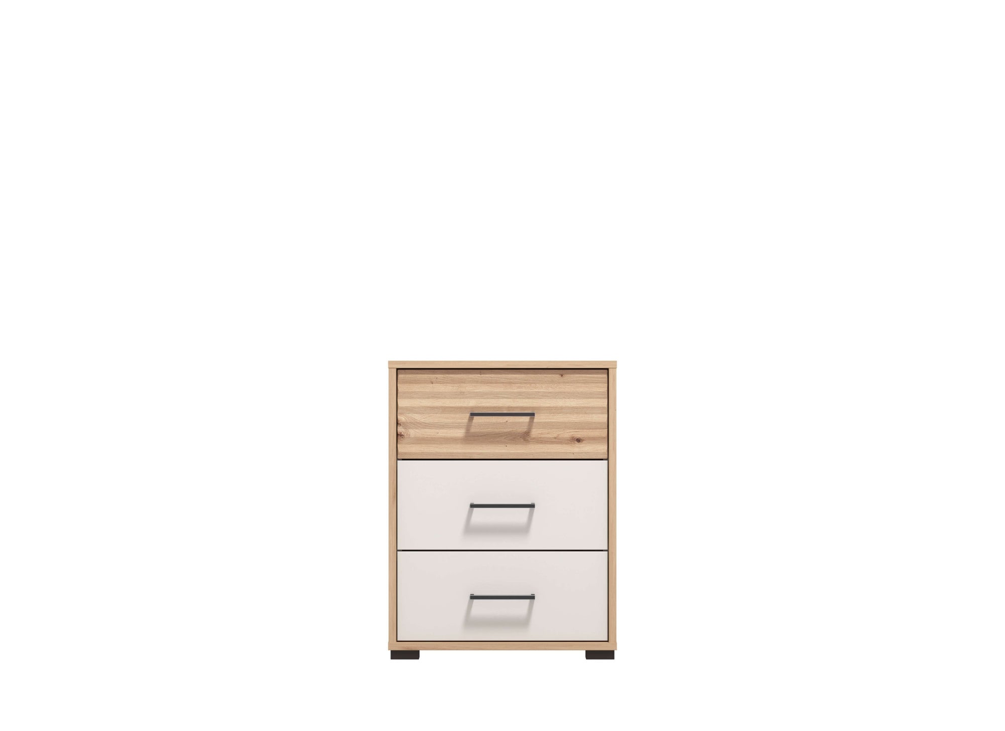 INOSIGN Nachtkommode »Modena Nachtschrank Nachttisch mit 2 oder 3 Schubladen«, FSC®-Zerifiziert Trendfarbe cashmere, ideal für kleine Räume