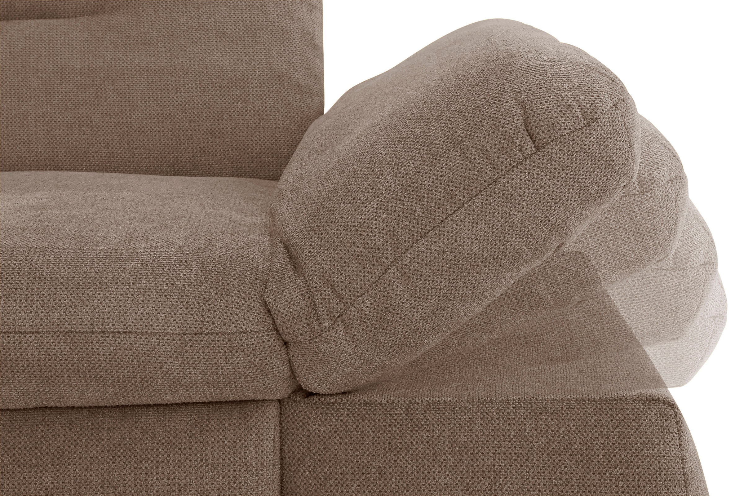 INOSIGN Ecksofa »Avesa L-Form«, Wahlweise mit Armteilvertsellung und Bettfunktion, B/T/H: 300/172/80cm
