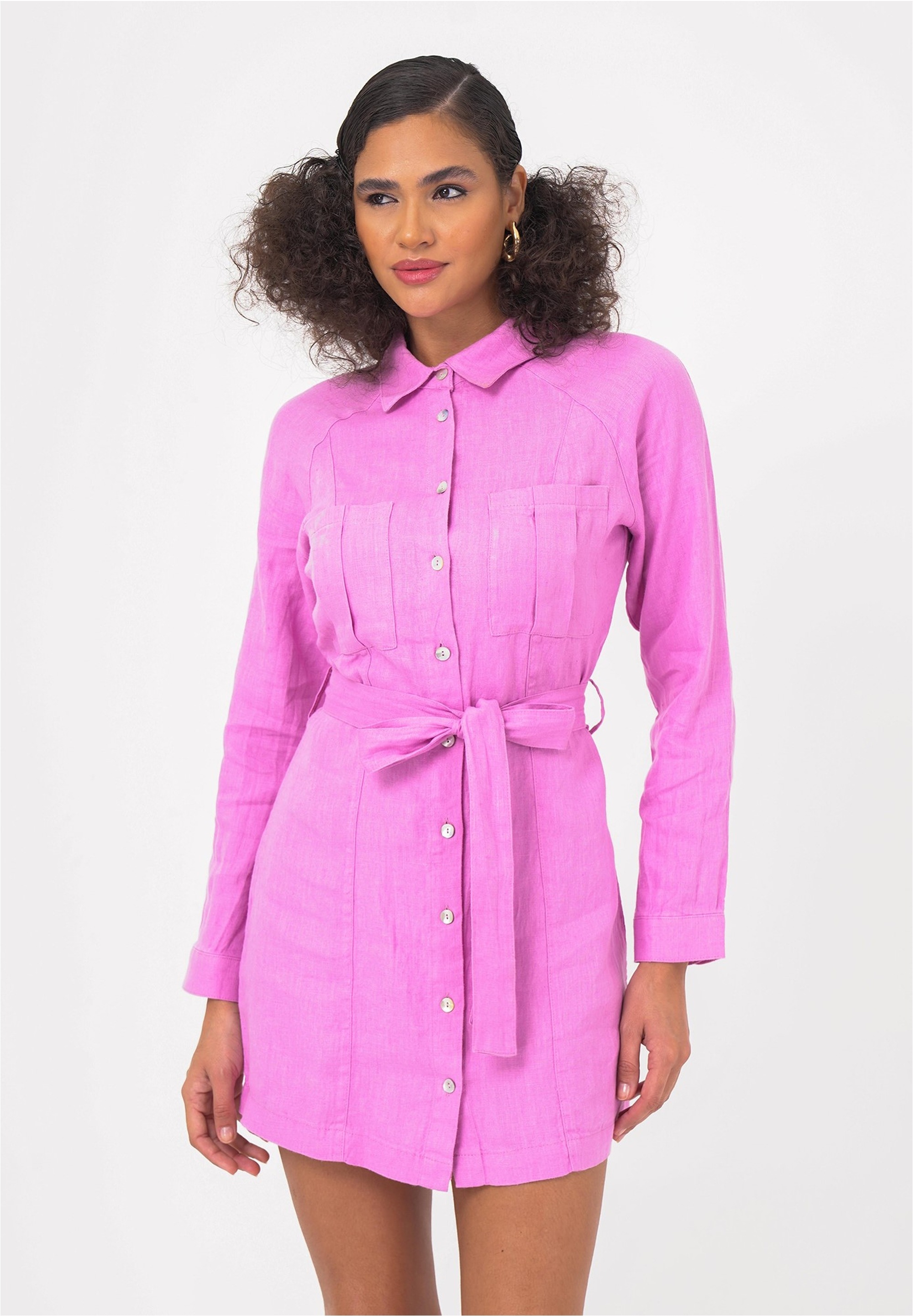 Thumbnail - freshlions Jerseykleid "Belinda" 1 tlg. mit praktischem Bindeband