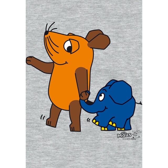 LOGOSHIRT T-Shirt »Sendung mit der Maus - Maus & Elefant«, mit coolem Print  online bestellen | BAUR