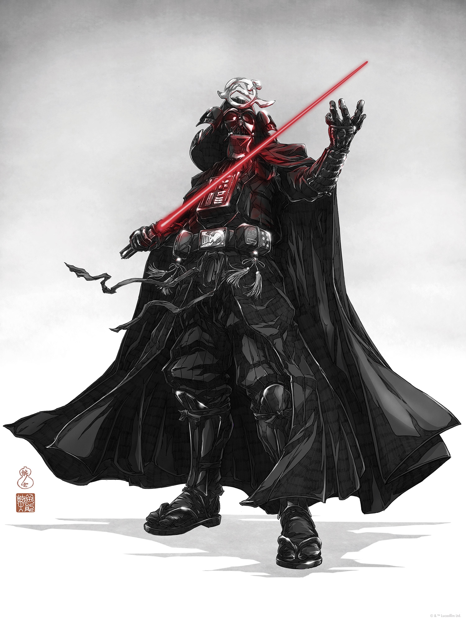 Komar Wandbild »Star Wars Vision Samurai Dark Lord«, Disney, (Set, 1 St.), 30 x 40 cm (Breite x Höhe) - Kinderzimmer, Dekoration