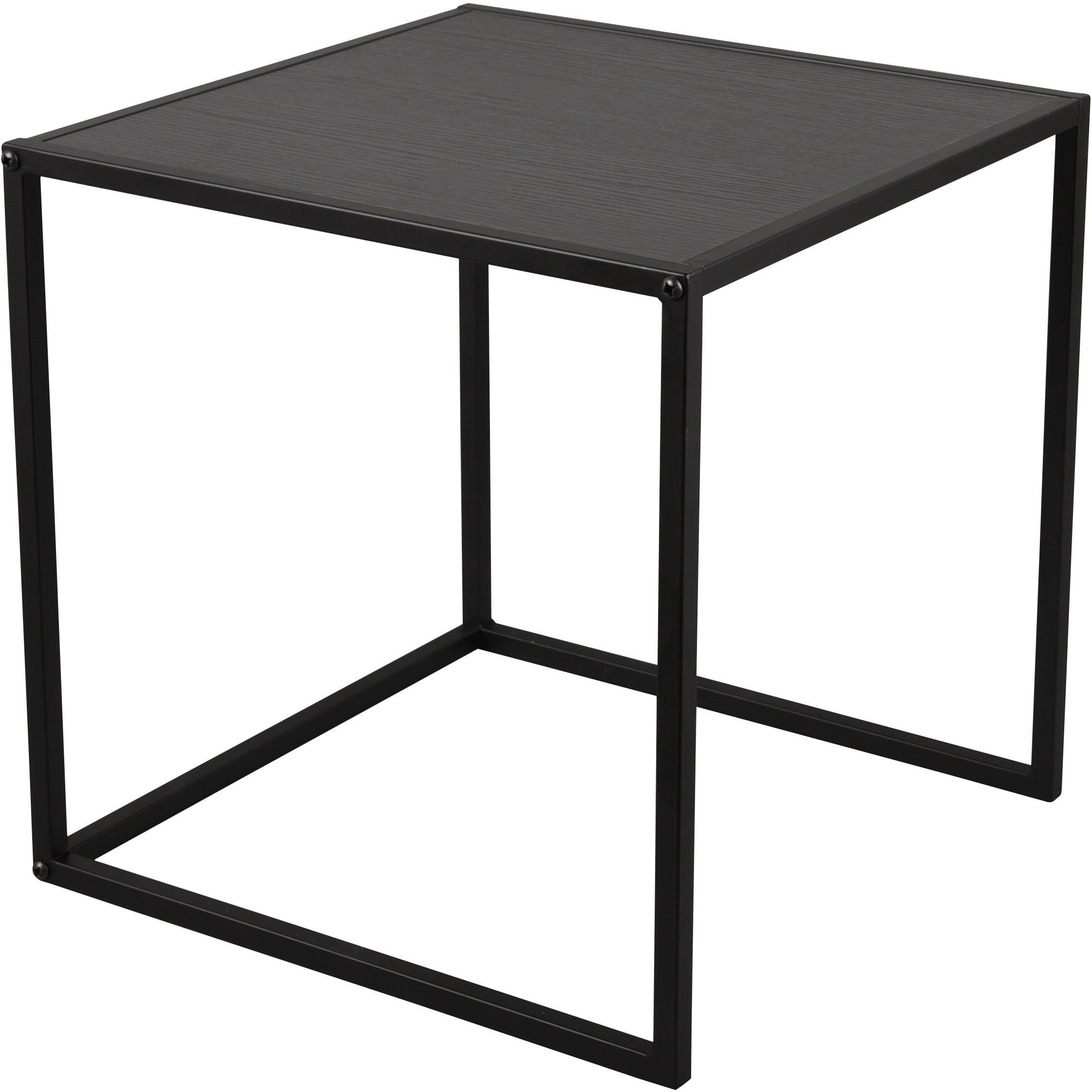 MIRRORS AND MORE Beistelltisch »Judy«, (Set, 2 St.), schwarzes Metallgestell