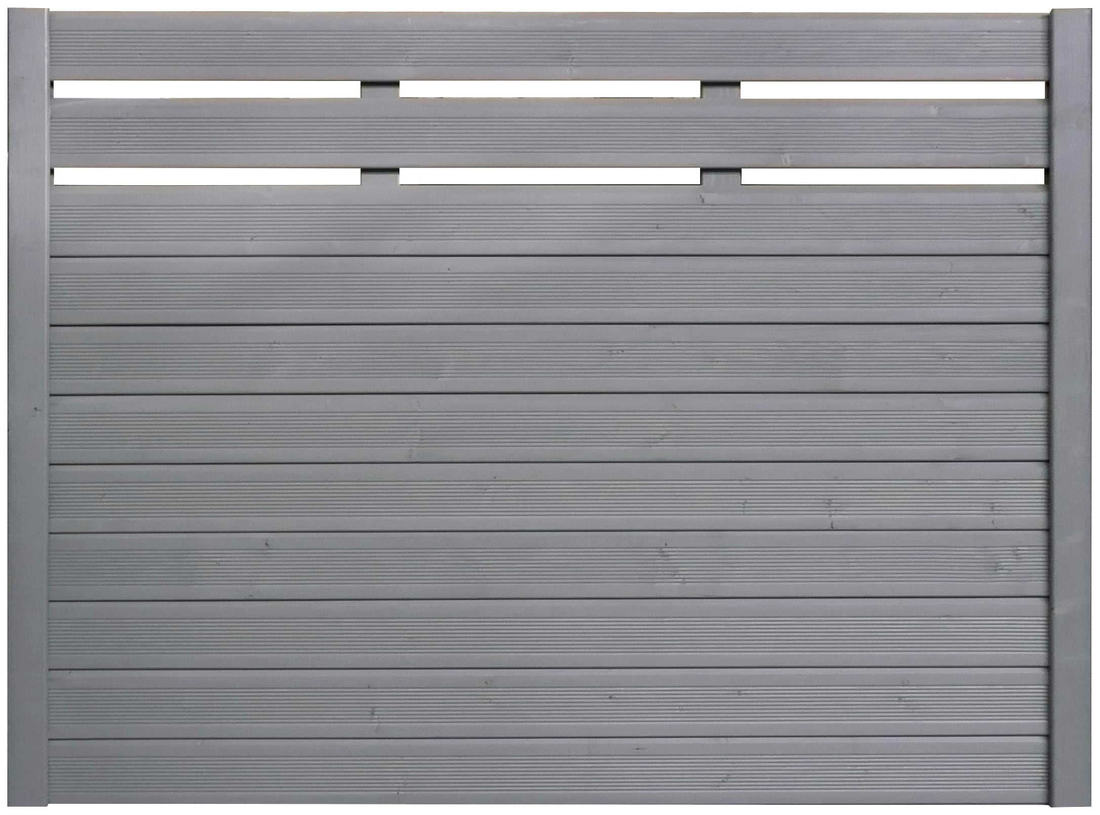 BM Massivholz Holzzaun, Fichte grau lasiert, LxH: 180x135 cm
