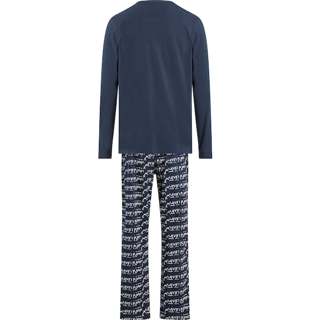 Calvin Klein Schlafanzug »L/S PANT SET«, (2 tlg.), mit geradem Bein ▷ für |  BAUR