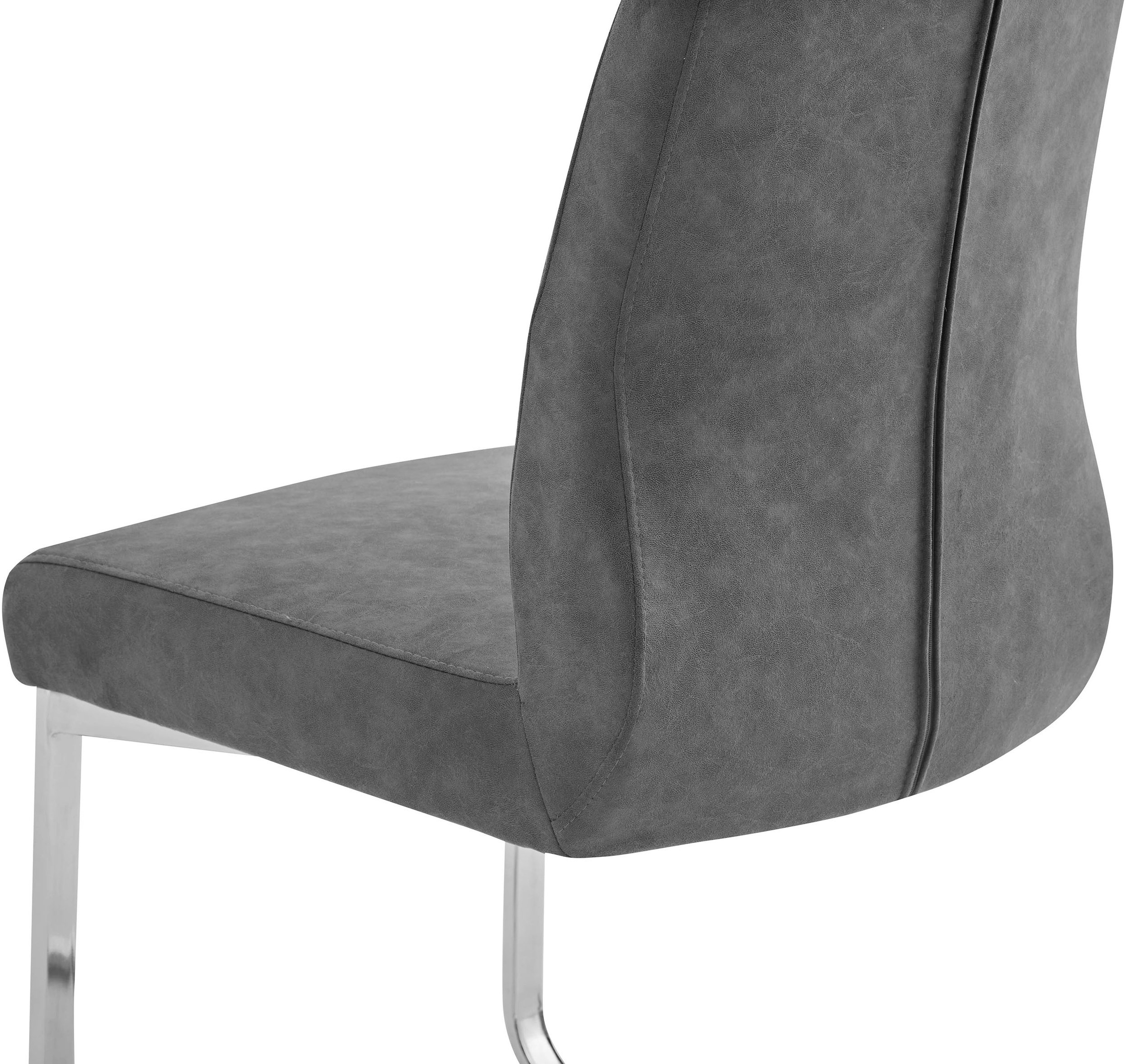 byLIVING Esszimmerstuhl »Marlen XXL«, (Set), 2 St., Microfaser, bis zu 150 kg belastbar, Vintage-Bezug, Freischwinger