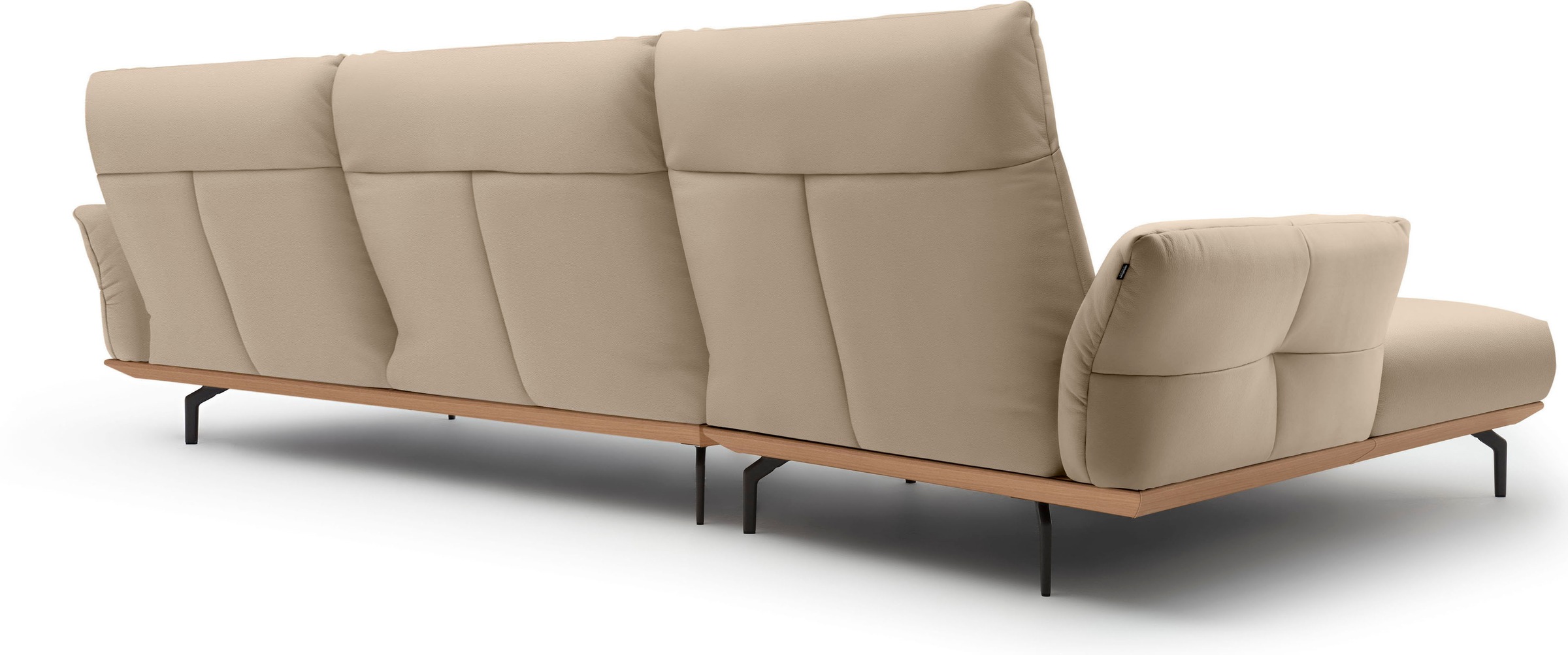 Thumbnail - Creation BY ROLF BENZ Ecksofa "CR.460" Sockel in Eiche, Winkelfüße in Umbragrau, Breite 338 cm