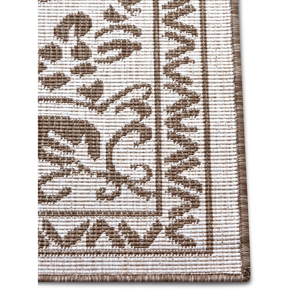 NORTHRUGS Teppich »LEYTE Wendeteppich«, rechteckig, In-& Outdoor, Teppich, Vintage, Wetterfest, Balkon, Garten, Wohnzimmer