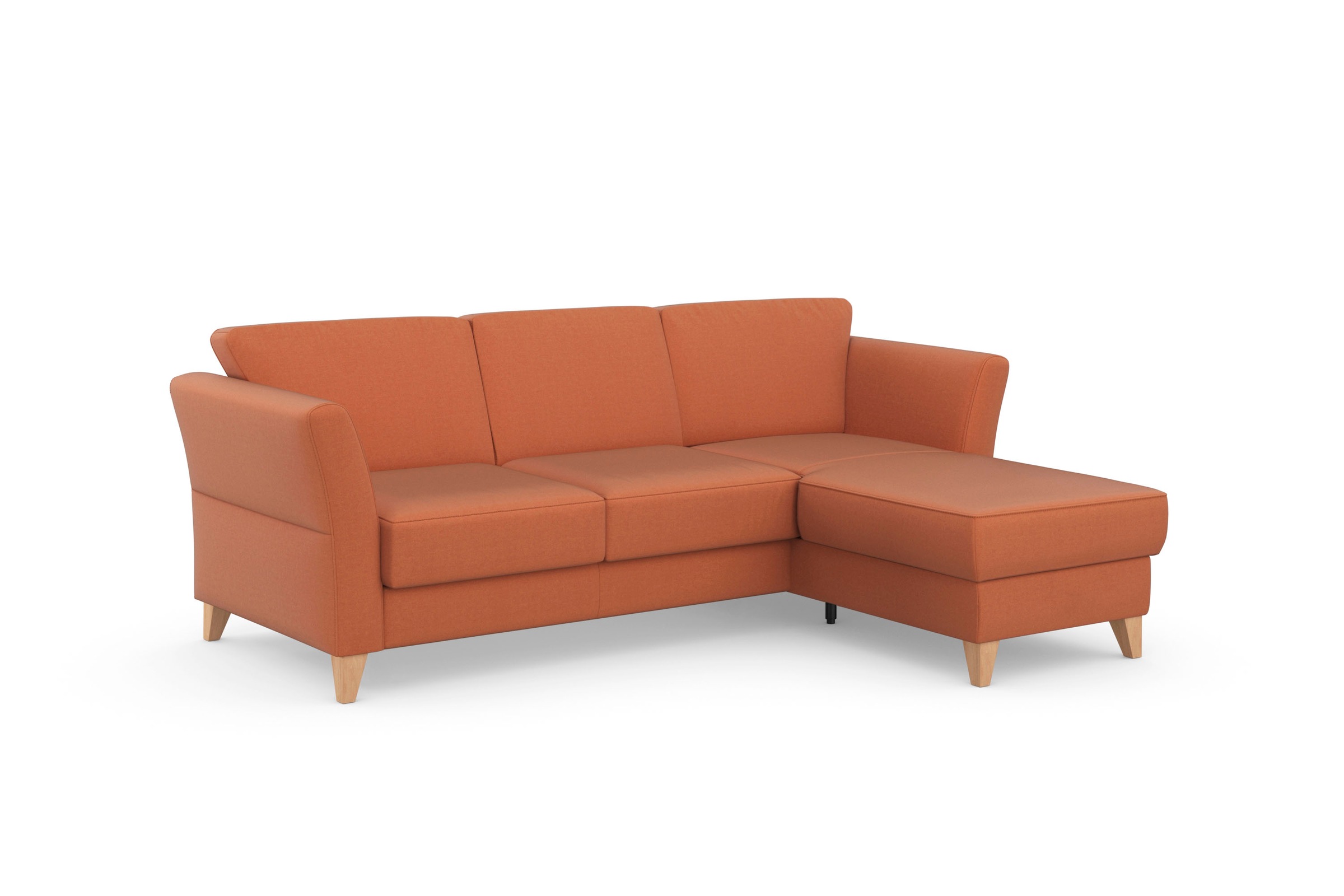 sit&more Ecksofa »Visby L-Form«, Wahlweise mit Bettfunktion und Bettkasten, frei im Raum stellbar