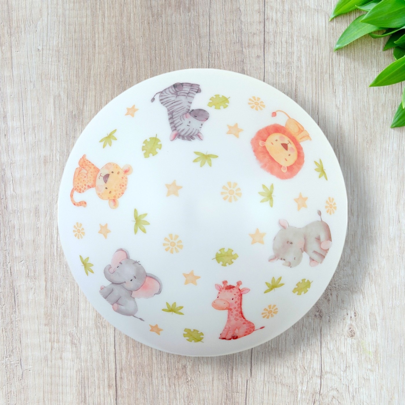 niermann Deckenleuchte »Kinderlampe mit Motiv "Little Safari", Kinderzimmer« E27 1 Stk. bruchsichere Deckenschale