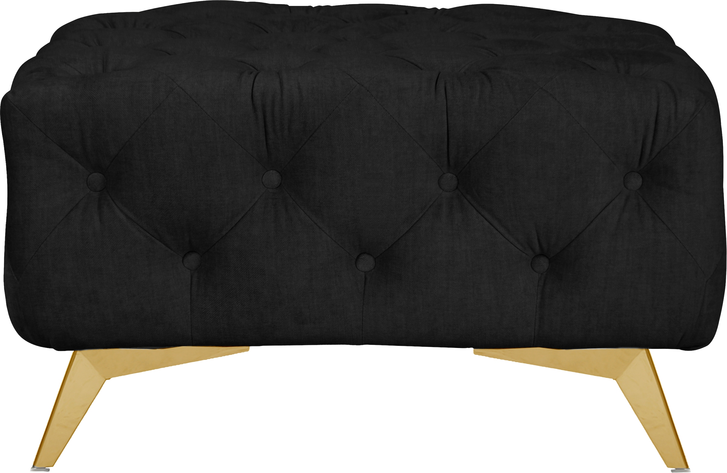 Leonique Polsterhocker »Glynis«, aufwändige Knopfheftung, moderne Chesterfield Optik, Fußfarbe wählbar