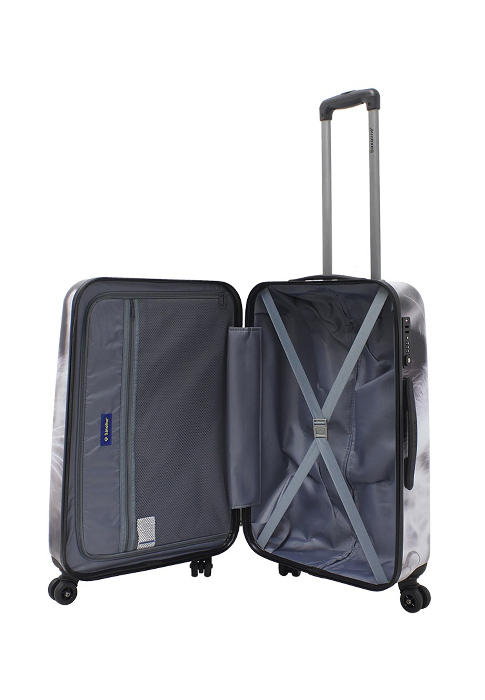 Saxoline® Koffer »White Cat« mit praktischen Tragegriffen