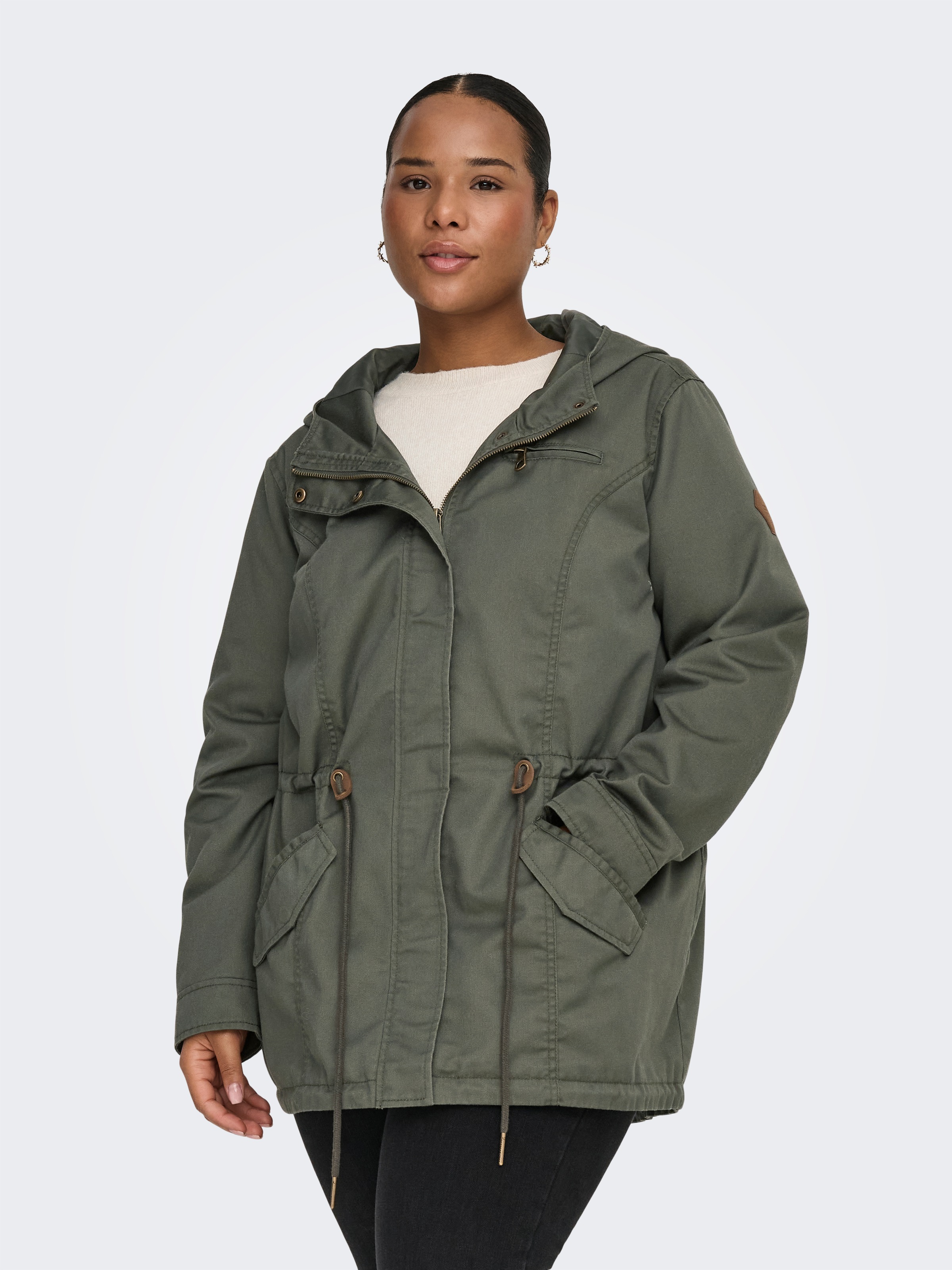 ONLY CARMAKOMA Parka "CARLORCA SPRING CANVAS PARKA OTW NOOS" mit Kapuze günstig online kaufen