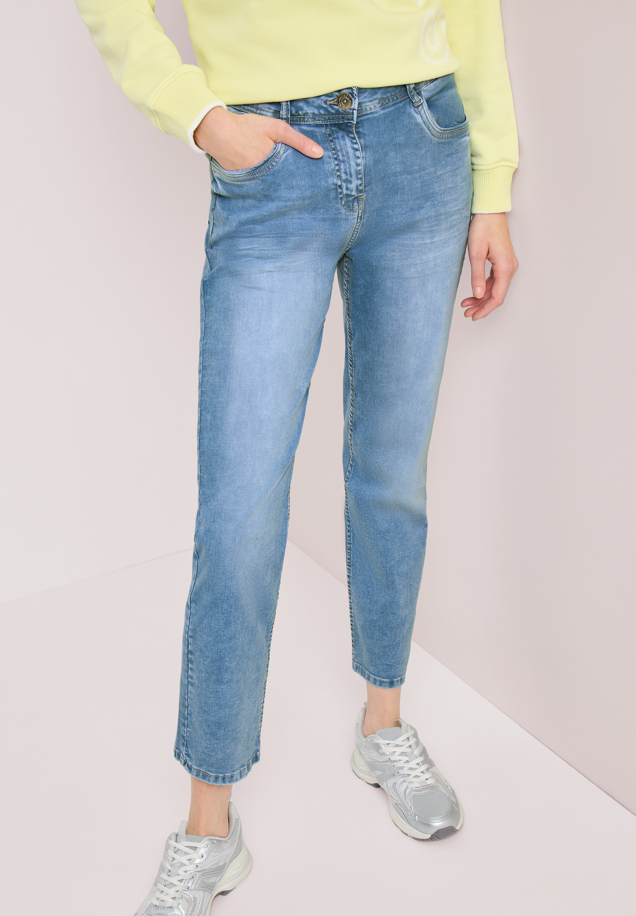 Cecil Slim-fit-Jeans High Waist