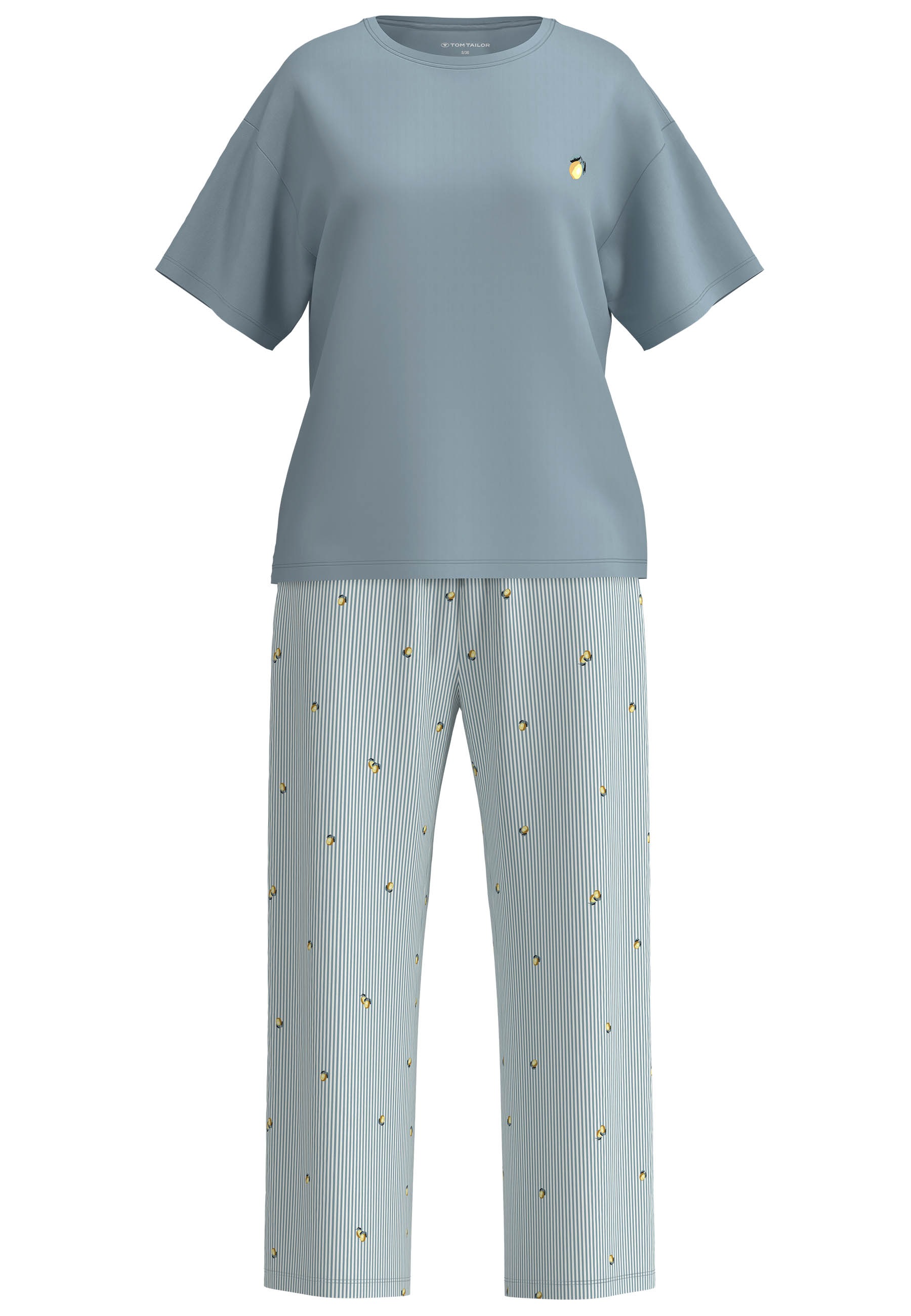 TOM TAILOR Pyjama atmungsaktiv, Viskosemix günstig online kaufen