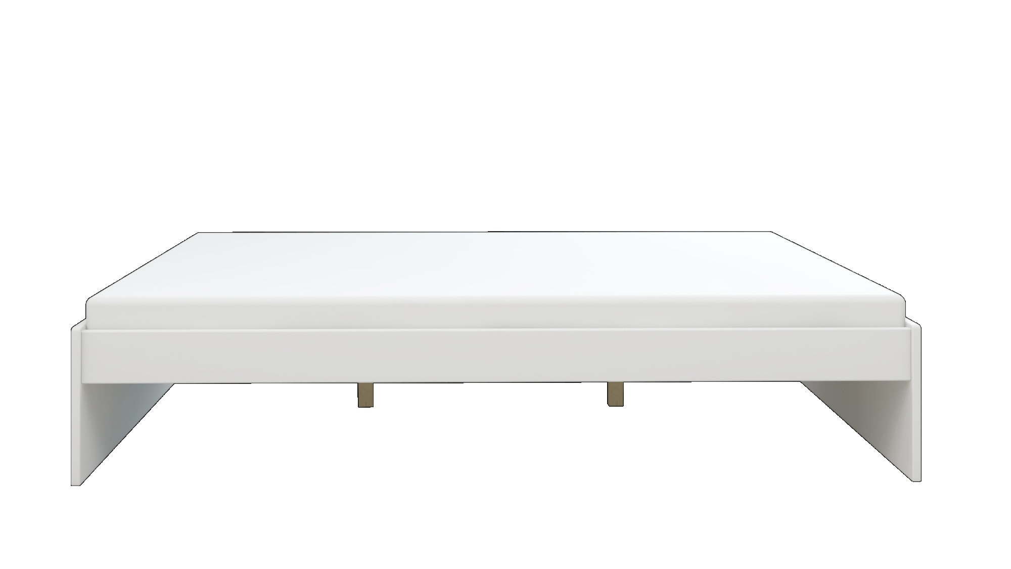 OTTO home Bett »Magdala, Futonbett, schlichtes Design, Top Qualität«, (Breite/ Belastbarkeit: 120cm/200 KG, 90cm/ 100KG), aus robustem MDF, Breite Liegefläche 140 cm, Bettkasten optional