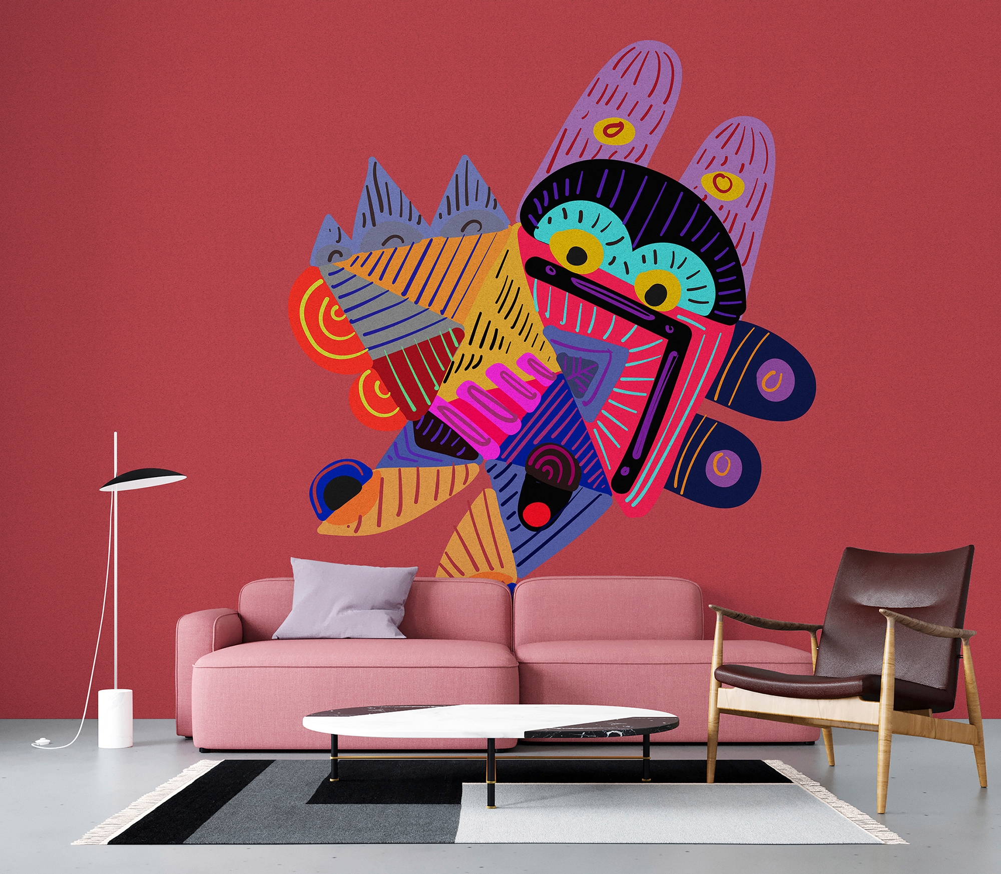 living walls Fototapete »Walls by Patel Looneyland«, Vlies, Wand