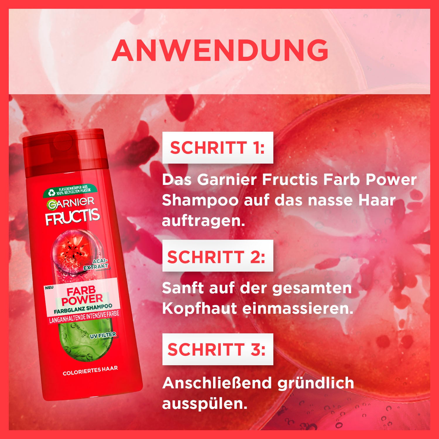 GARNIER Haarshampoo Shampoo« Farb BAUR »Garnier Fructis Power 