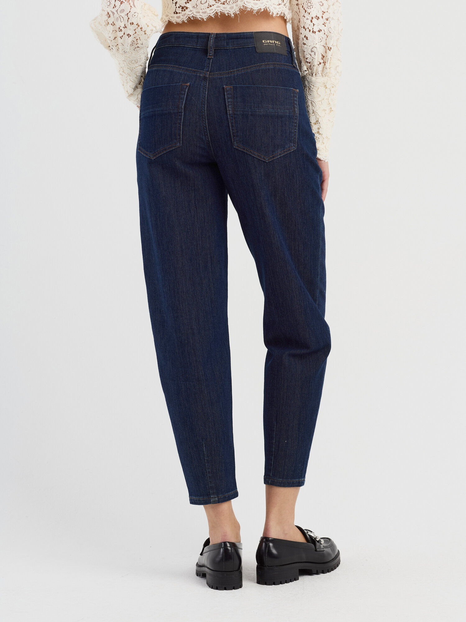 GANG 5-Pocket-Jeans »94SILVIA JOGGER« mit Metallgürtel