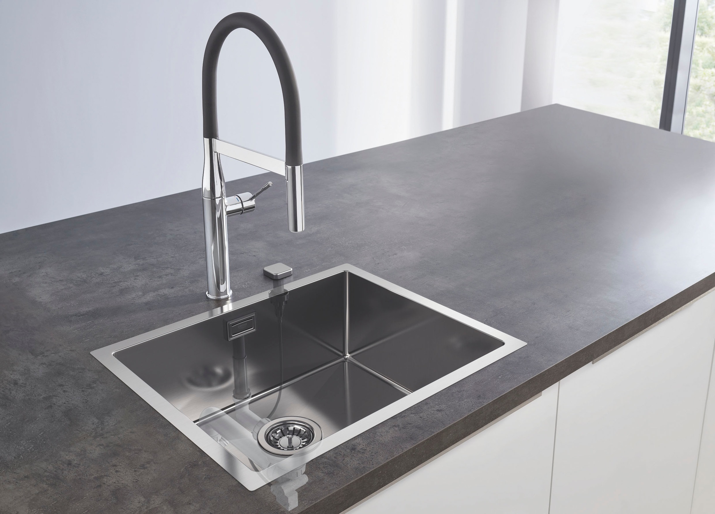 Grohe Edelstahlspüle »K 700«, langlebige Edelstahloberfläche