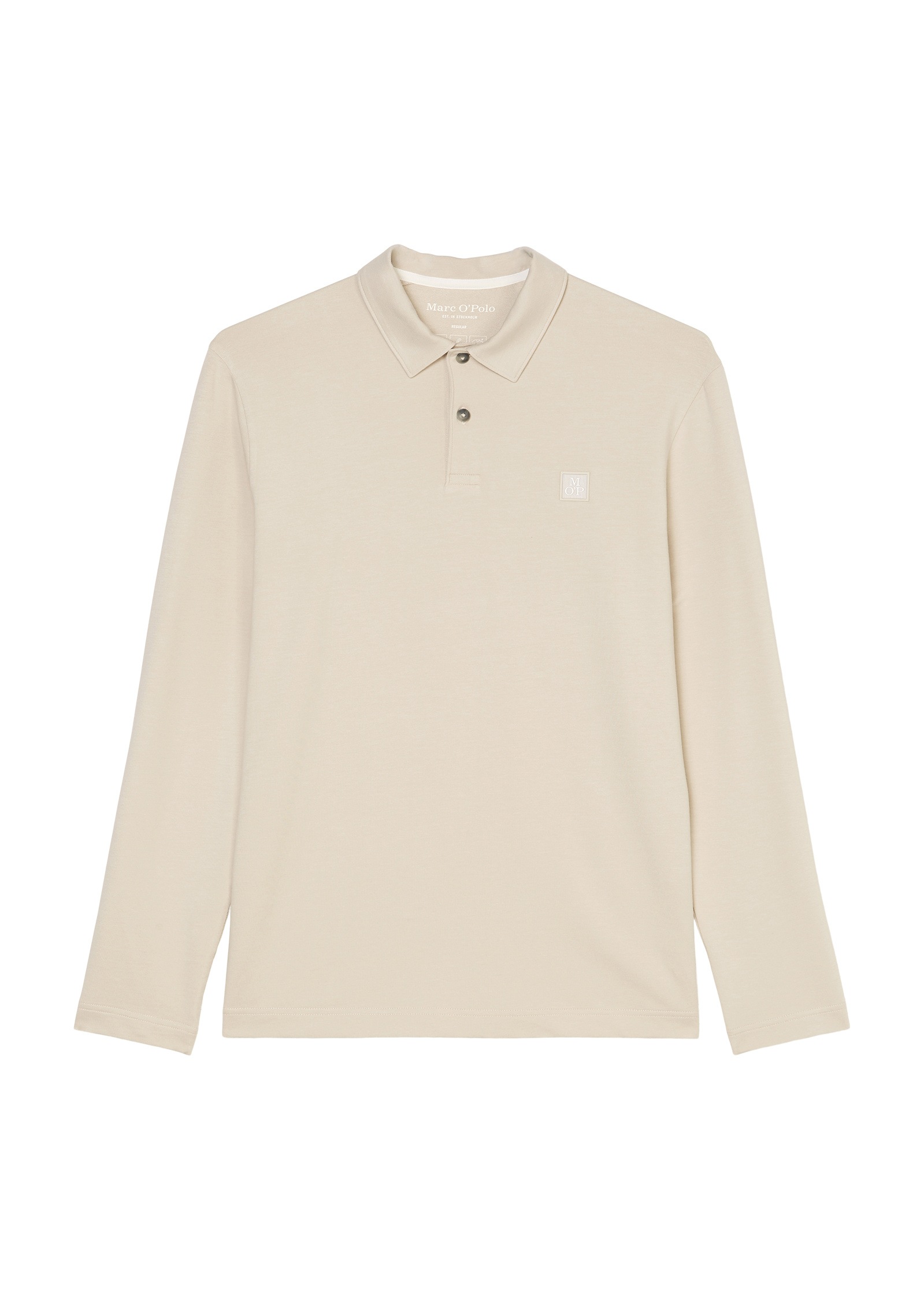 Marc O'Polo Langarm-Poloshirt »aus weichem Bio-Baumwoll-Viskose-Mix«