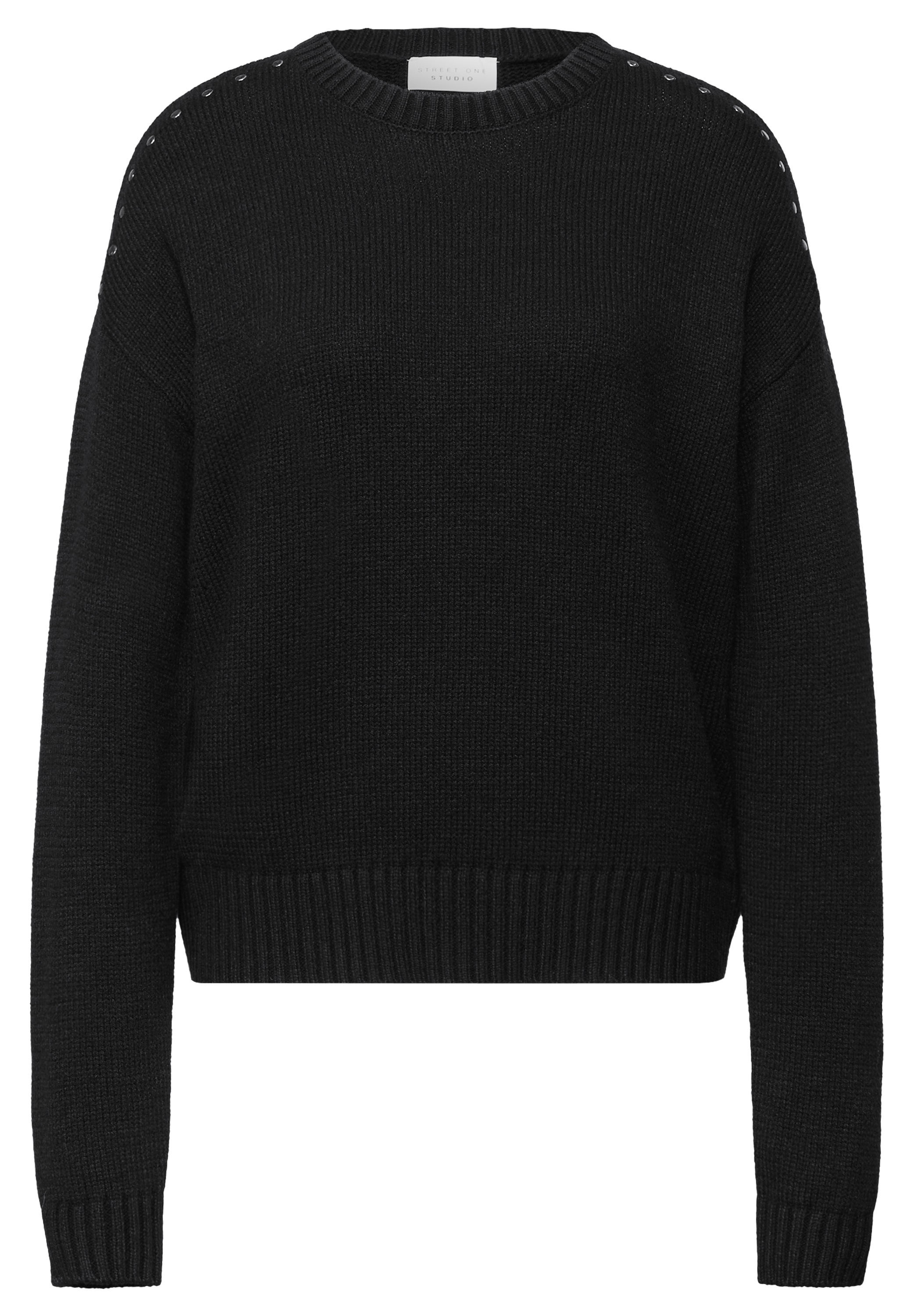 Street One Studio Damen Sweatshirt Schwarz Gr. 34 3