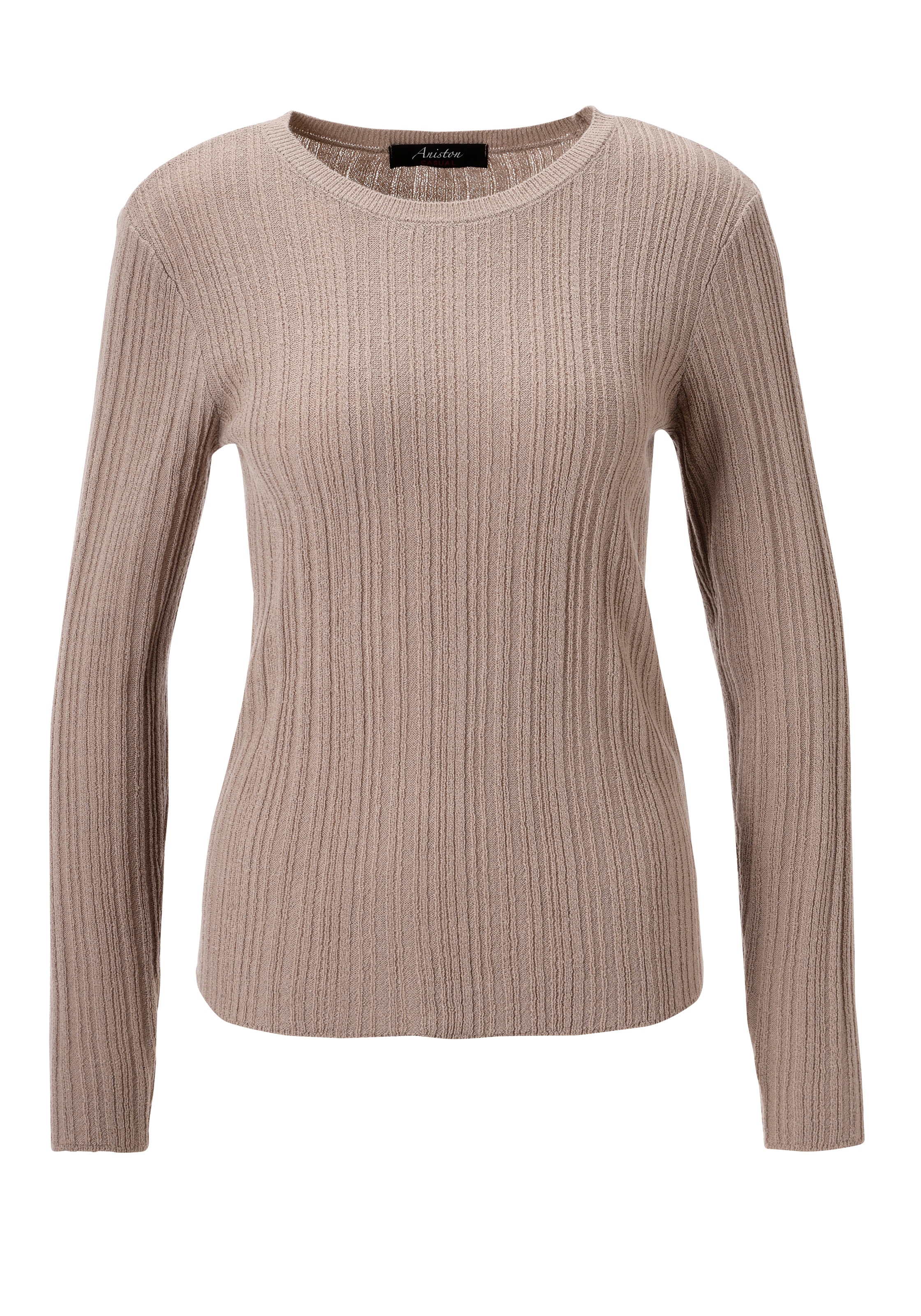 Aniston CASUAL Strickpullover, im Ripp-Muster-Mix - NEUE KOLLEKTION