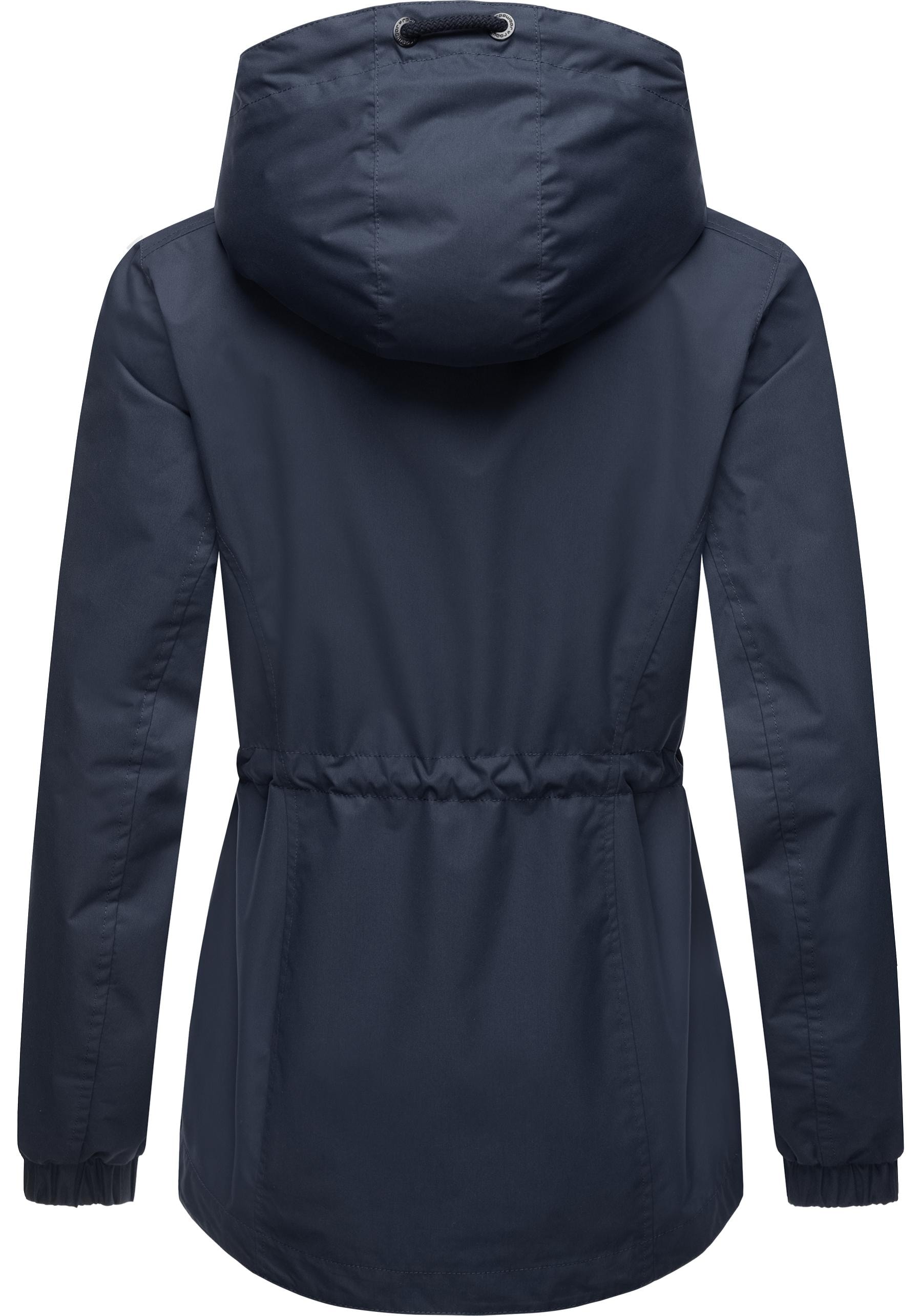 Ragwear Outdoorjacke »Danka«, mit Kapuze, Wasserdichte Übergangsjacke mit großer Kapuze