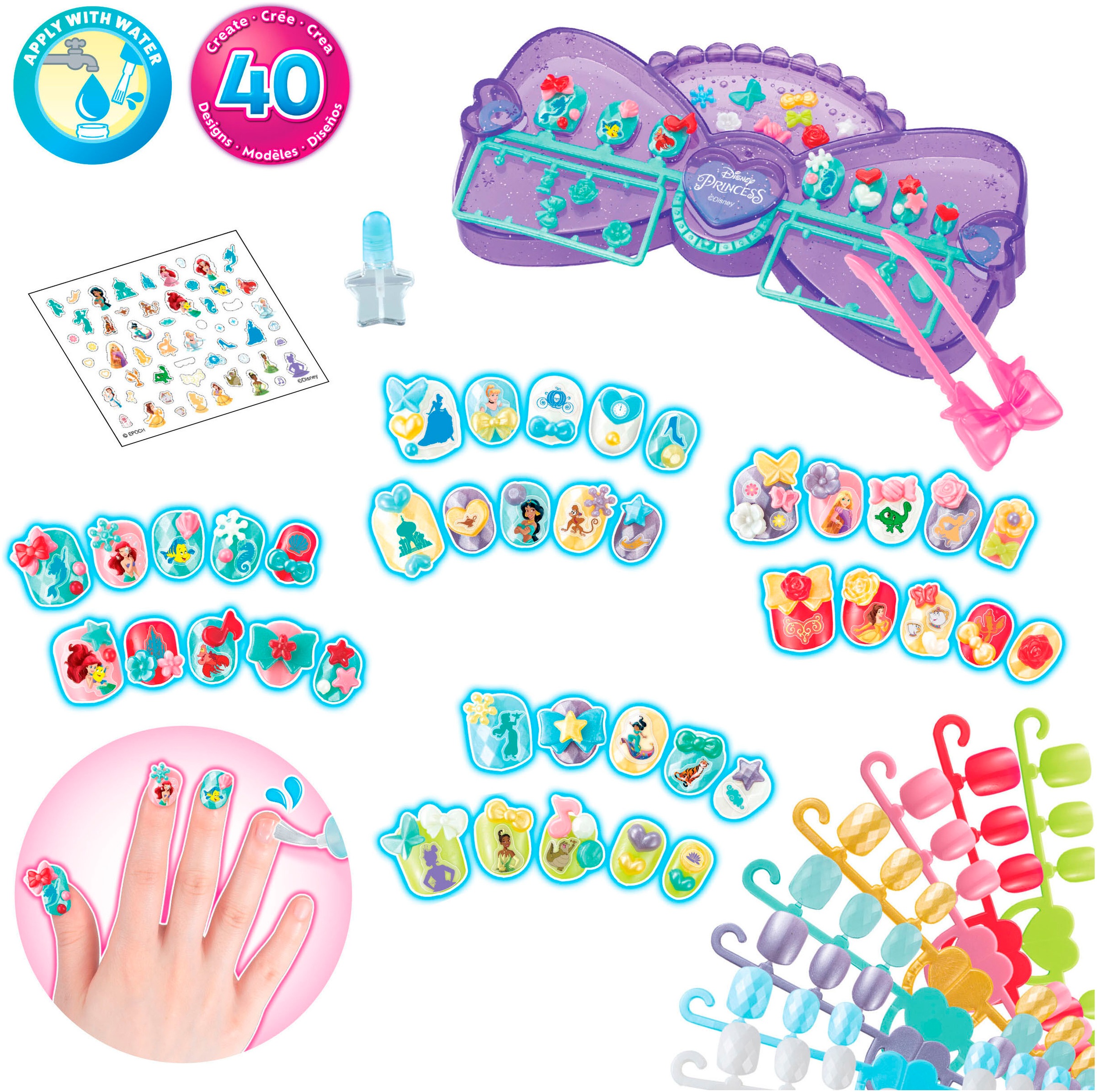 Aquabeads Kreativset »Disney Prinzessin Nagelstudio«