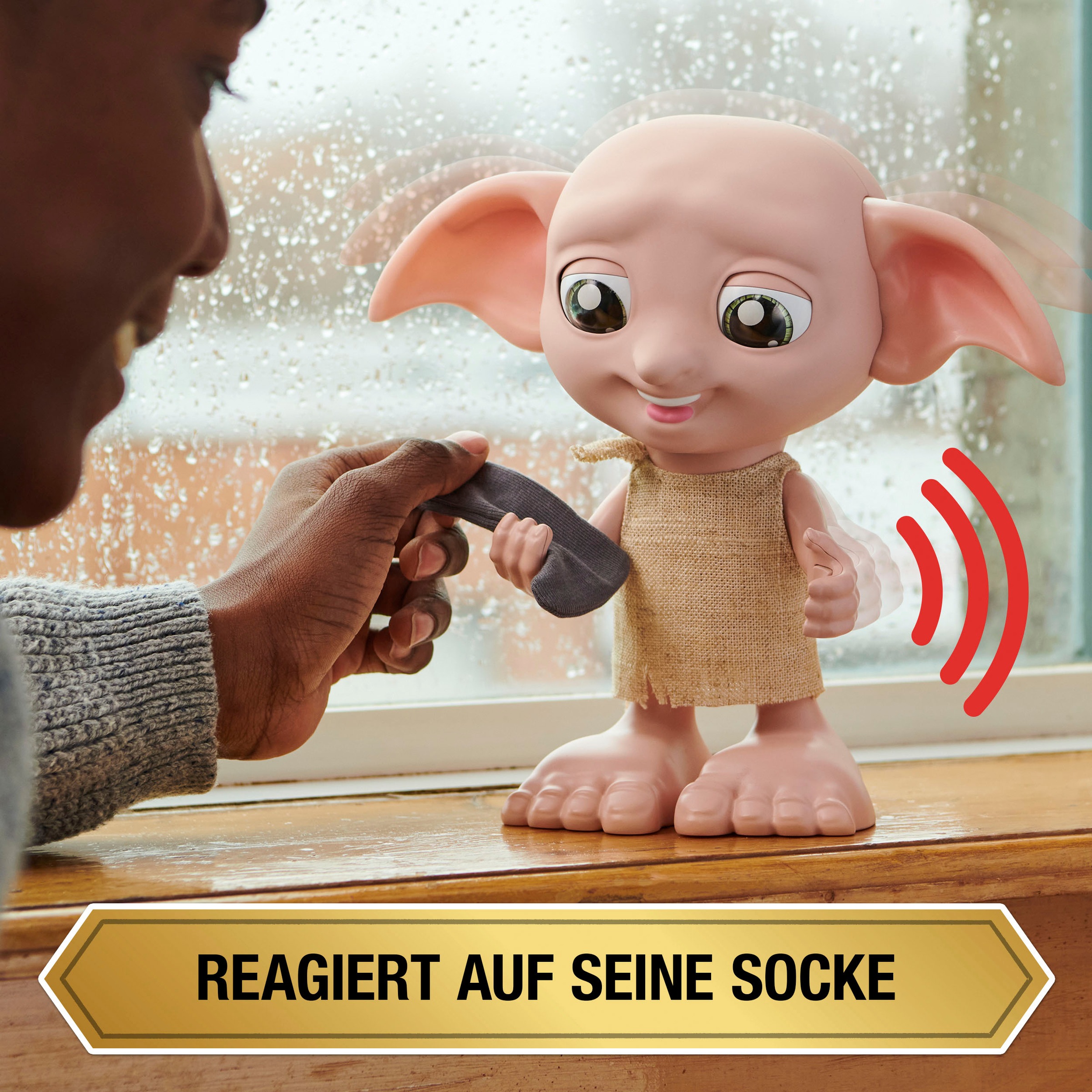 Spin Master Spielfigur »Wizarding World - Dobby - Interaktiver Hauself (zweisprachig DE+IT)«, mit Geräuschen und Bewegungen