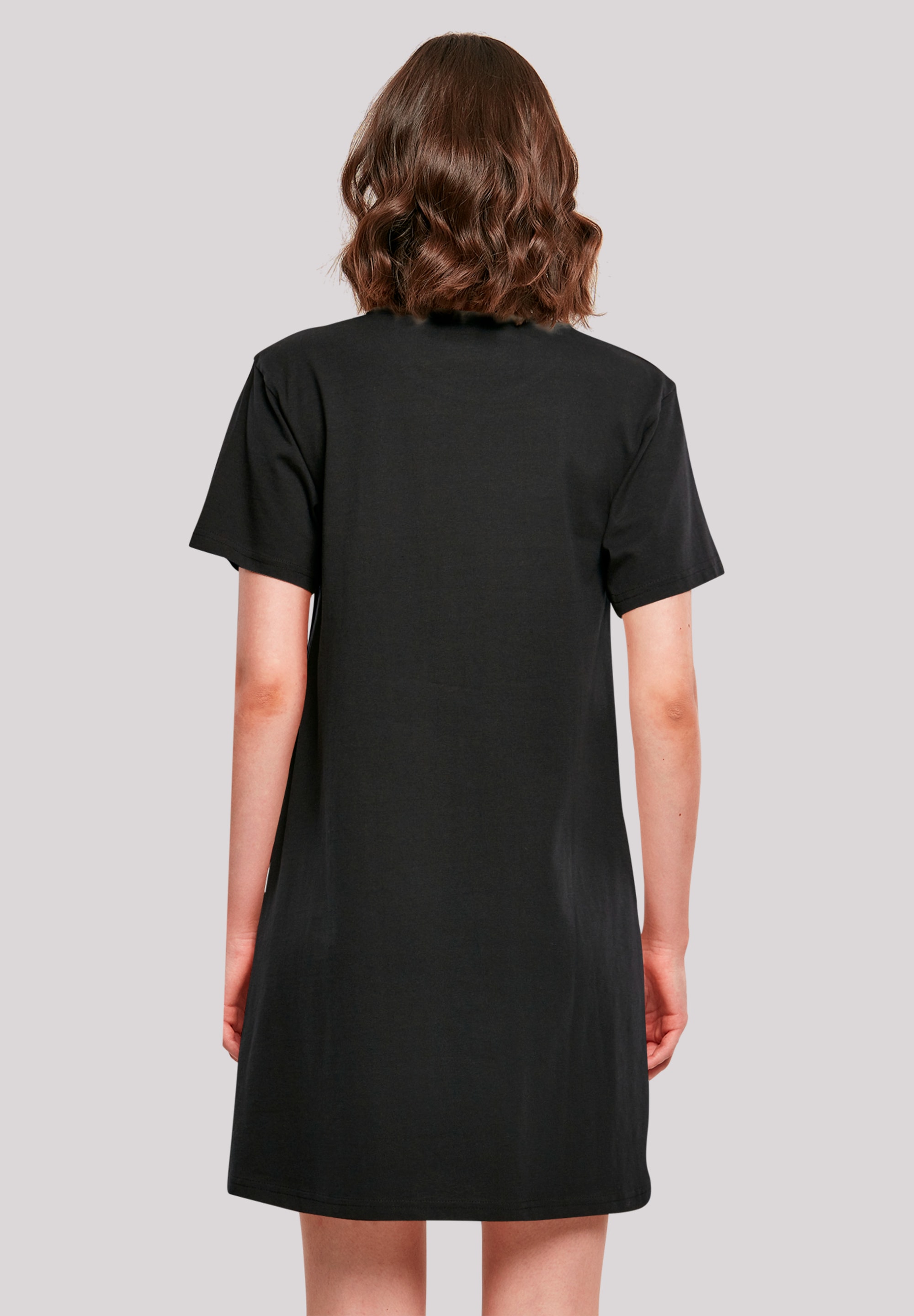 F4NT4STIC Shirtkleid »Cosmic Moon Boho Line Art Bestickt«, Premium Qualität